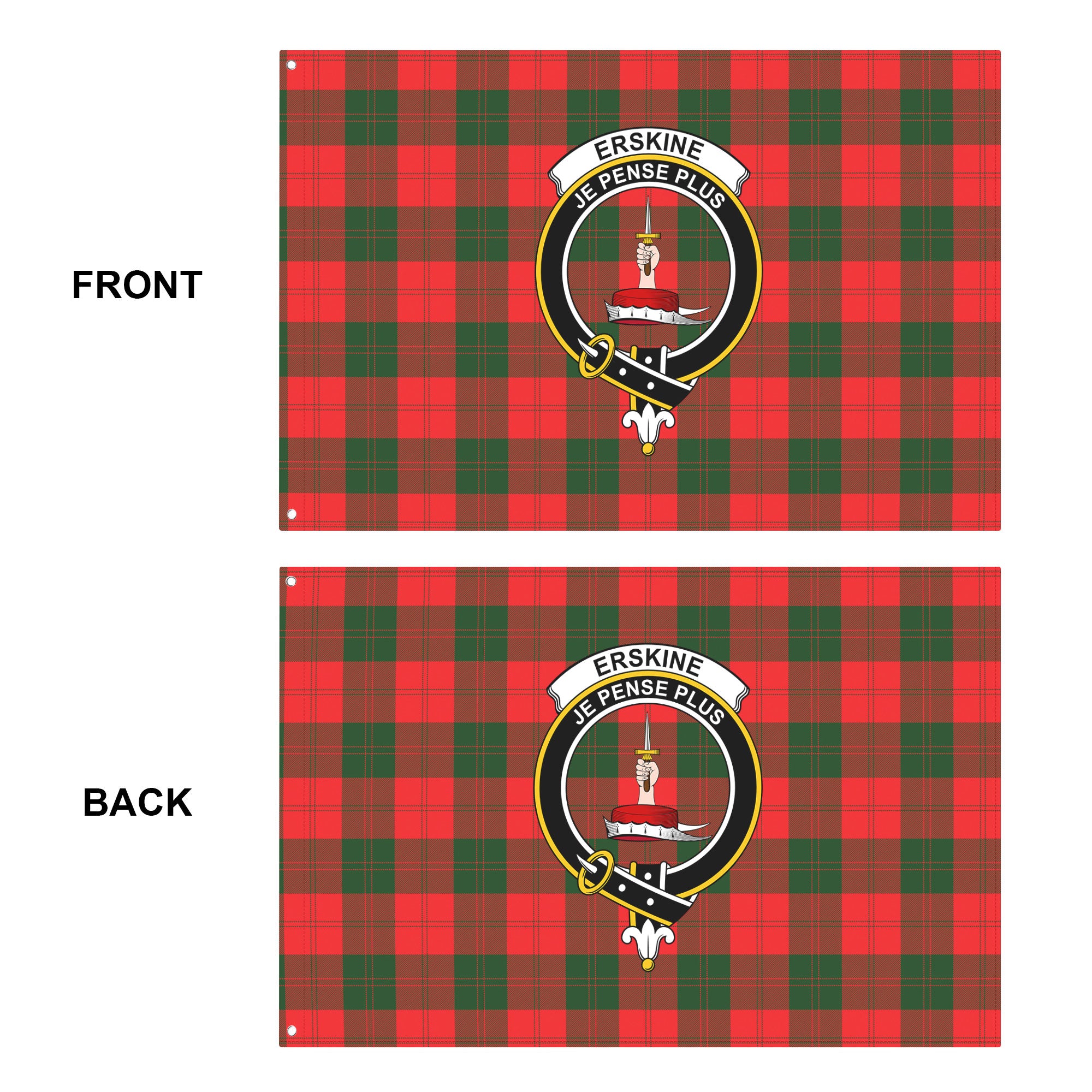 Erskine Modern Tartan Crest House Flag