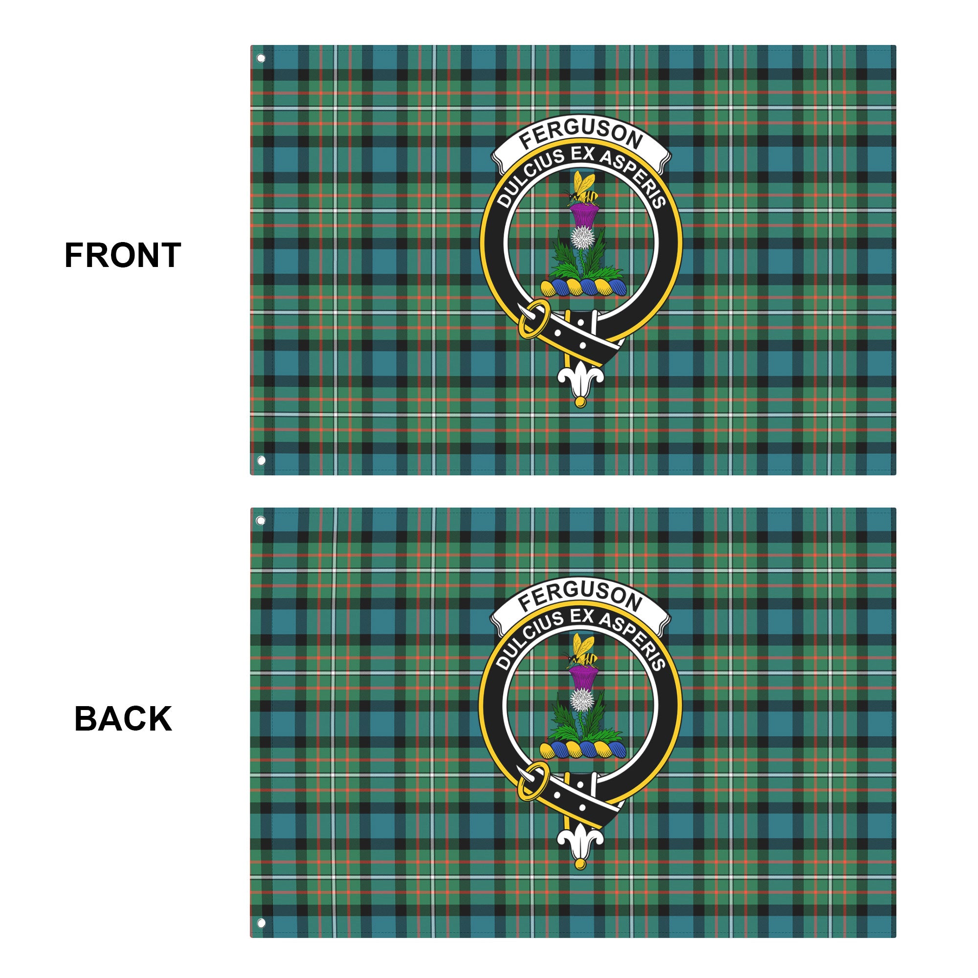 Ferguson Ancient Tartan Crest House Flag