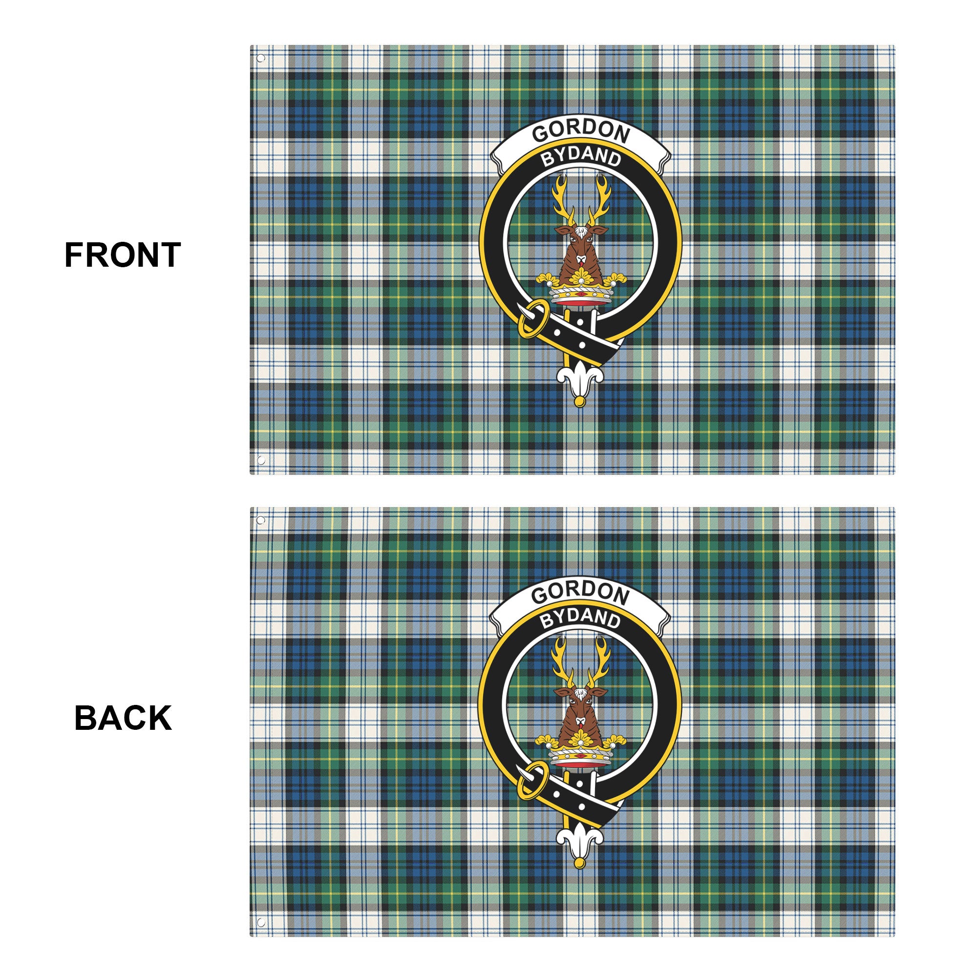 Gordon Dress Ancient Tartan Crest House Flag