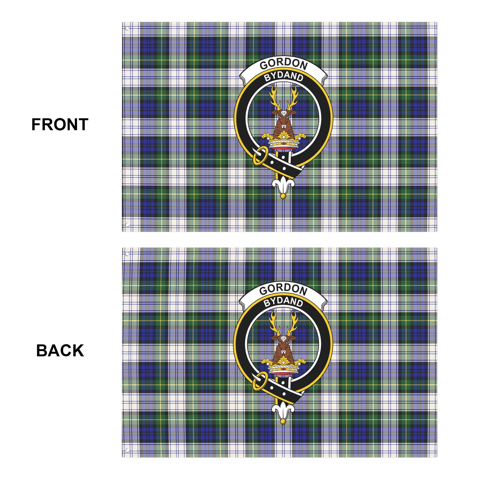 Gordon Dress Modern Tartan Crest House Flag