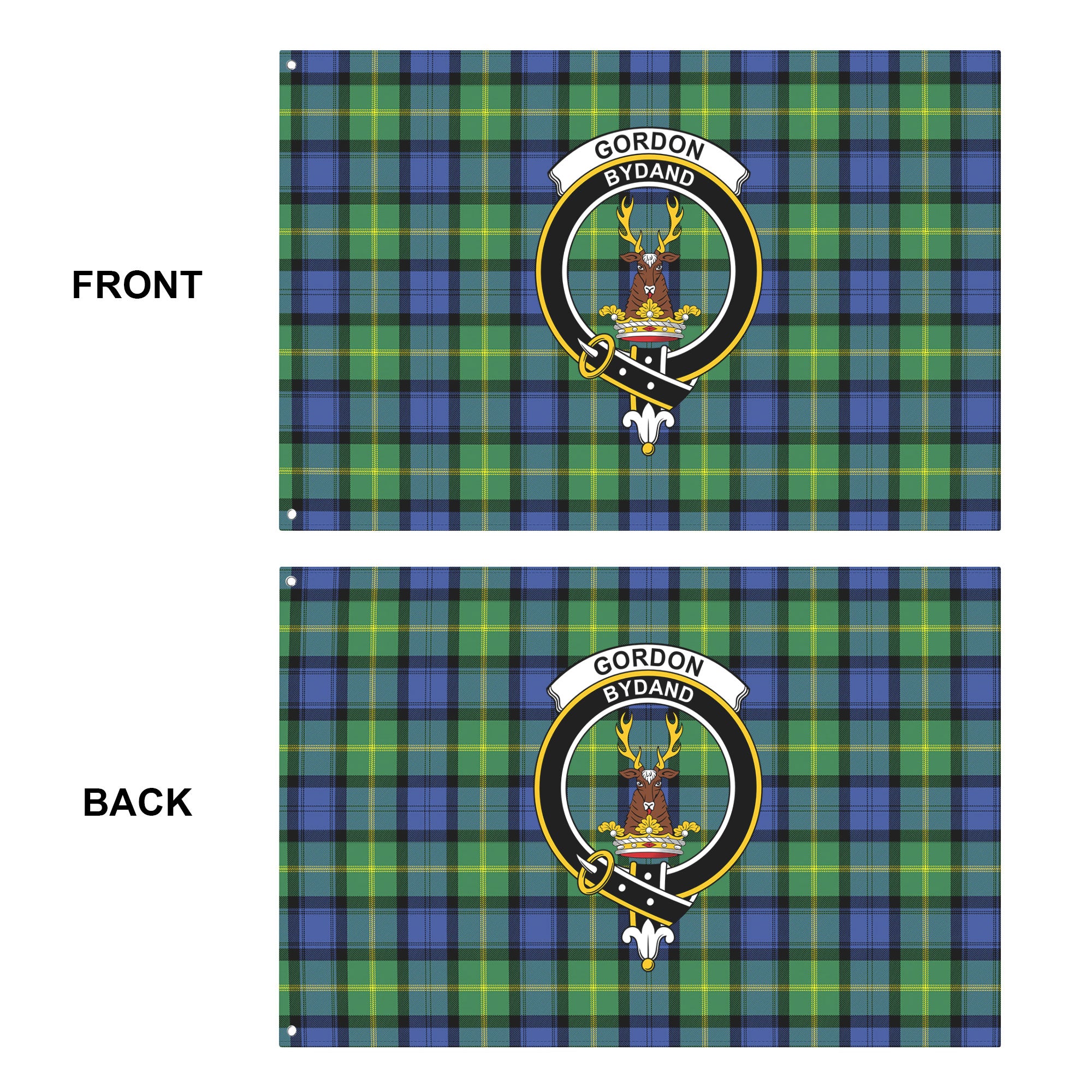 Gordon Old Ancient Tartan Crest House Flag