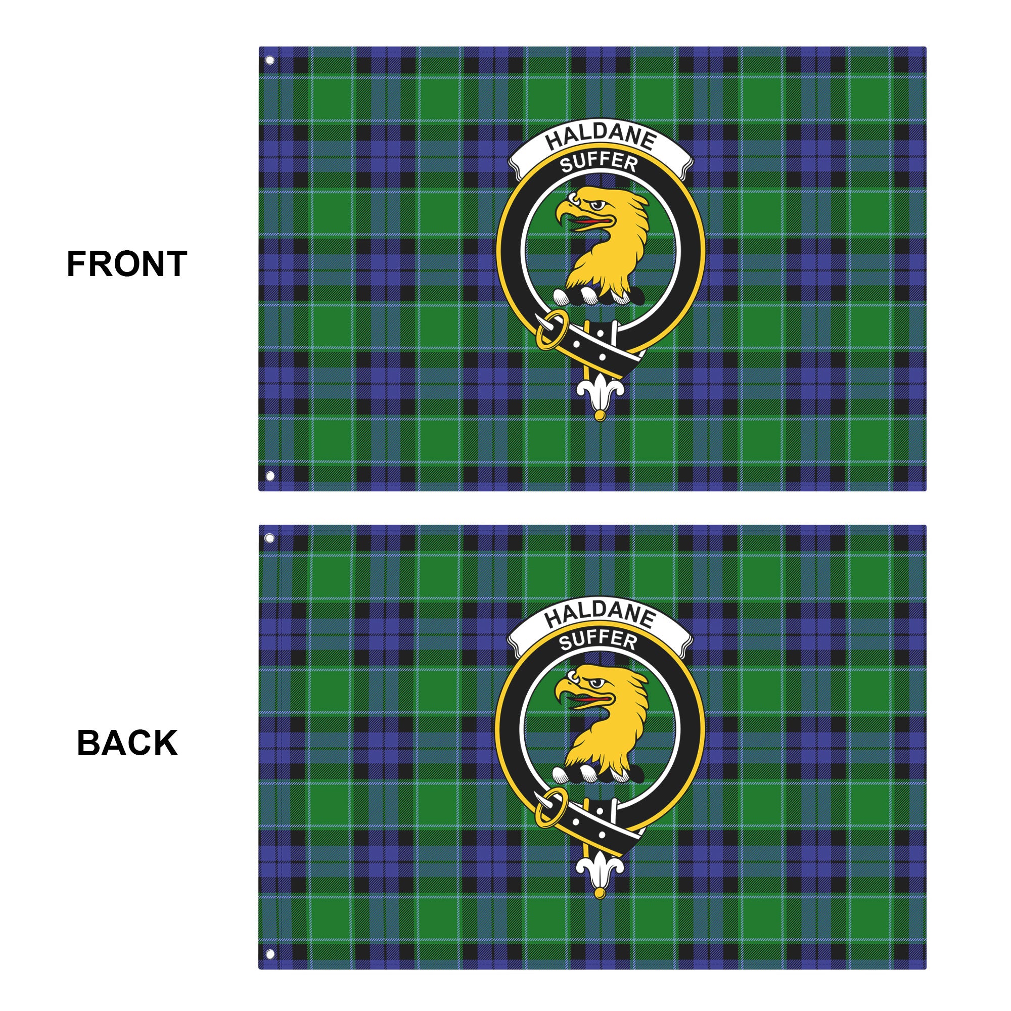 Haldane Tartan Crest House Flag