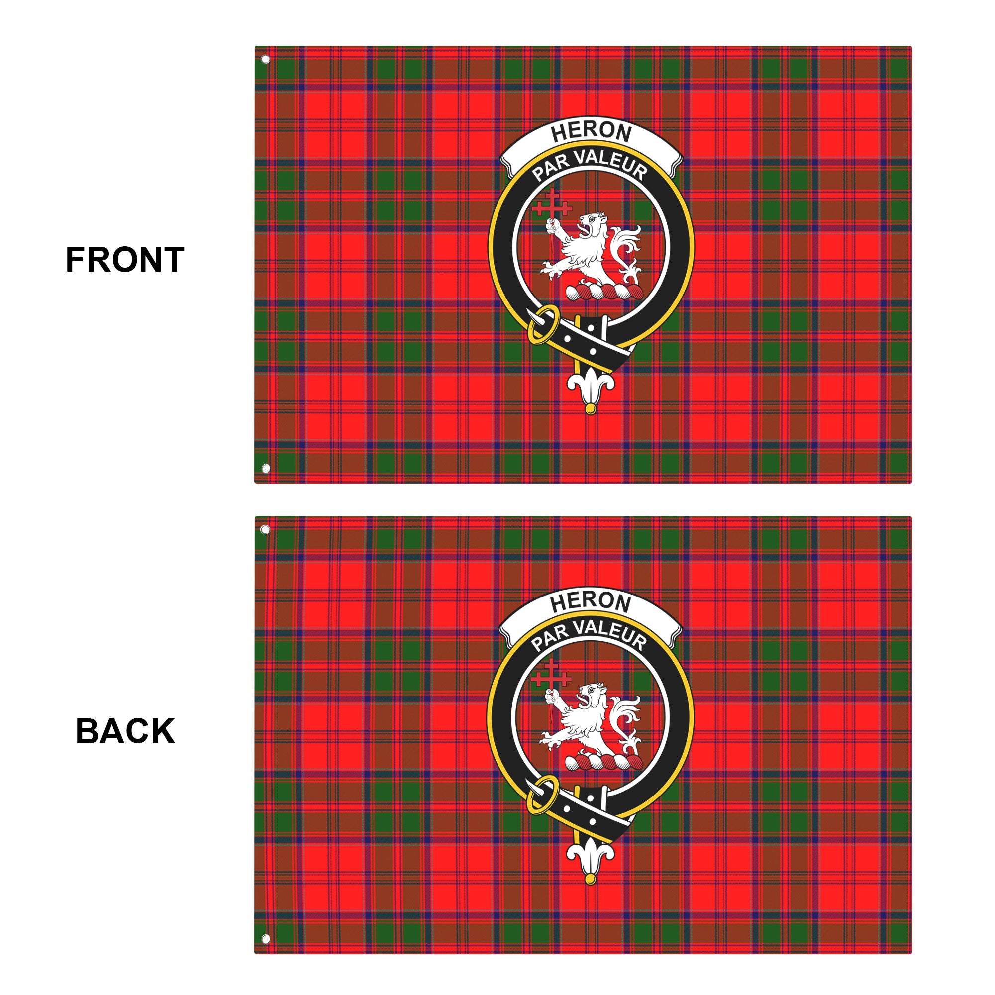 Heron Tartan Crest House Flag
