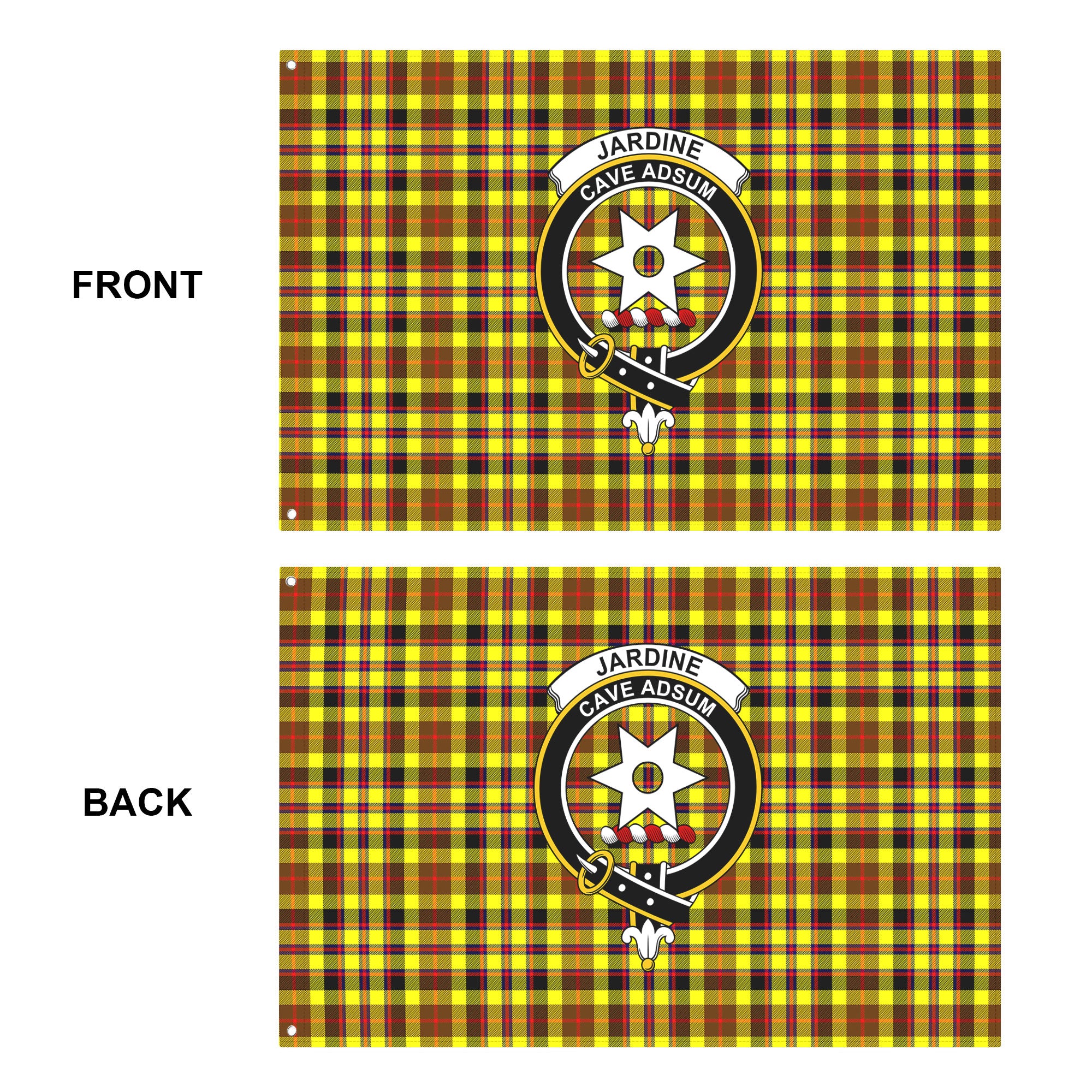 Jardine Tartan Crest House Flag
