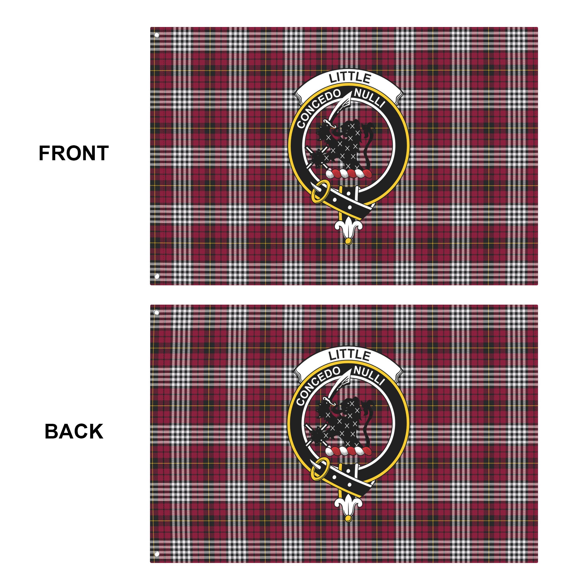 Little Tartan Crest House Flag