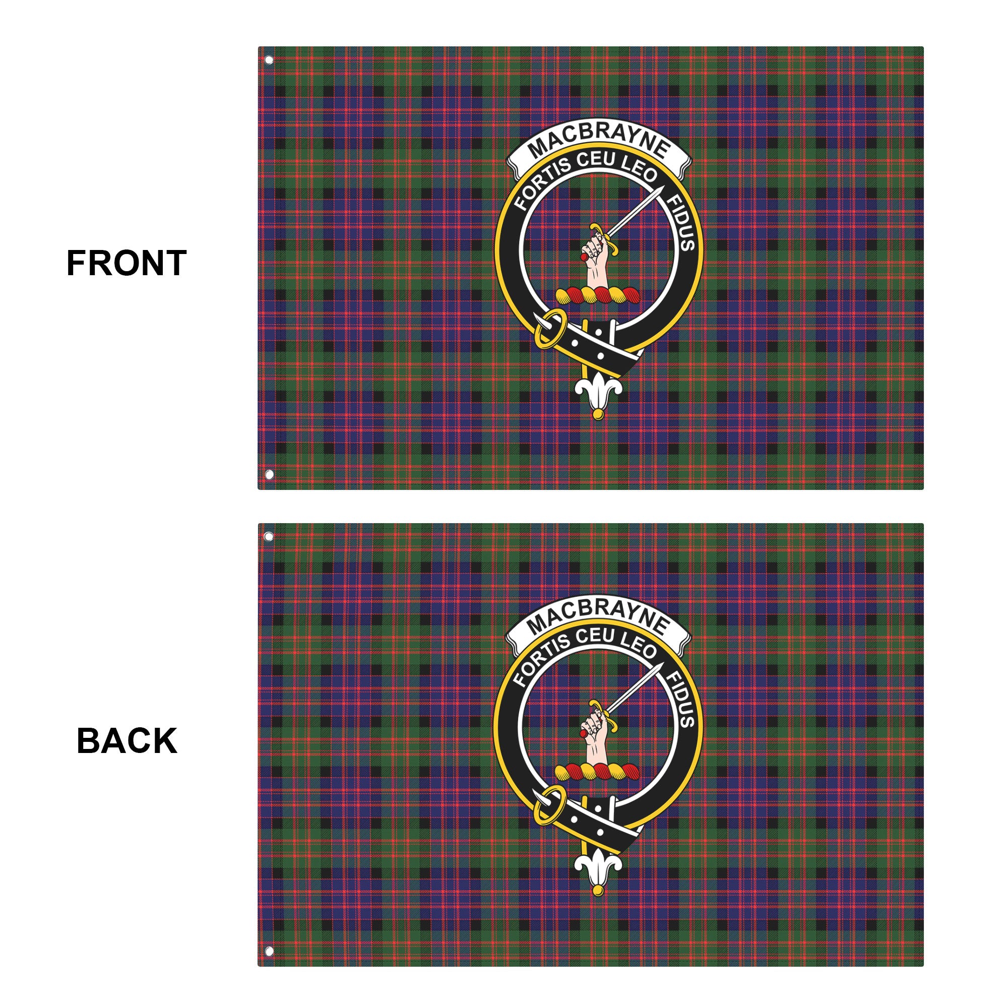 MacBrayne Tartan Crest House Flag