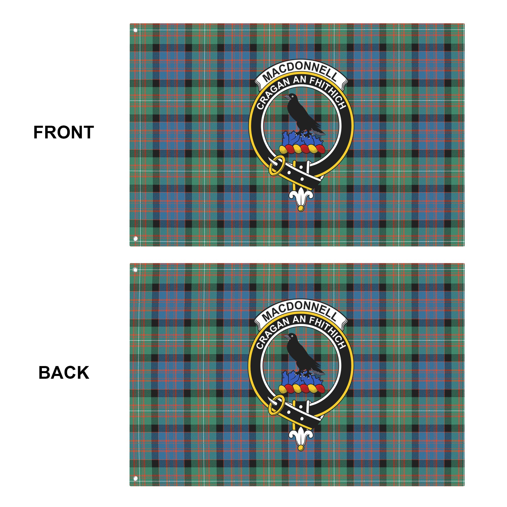 MacDonnell of Glengarry Ancient Tartan Crest House Flag