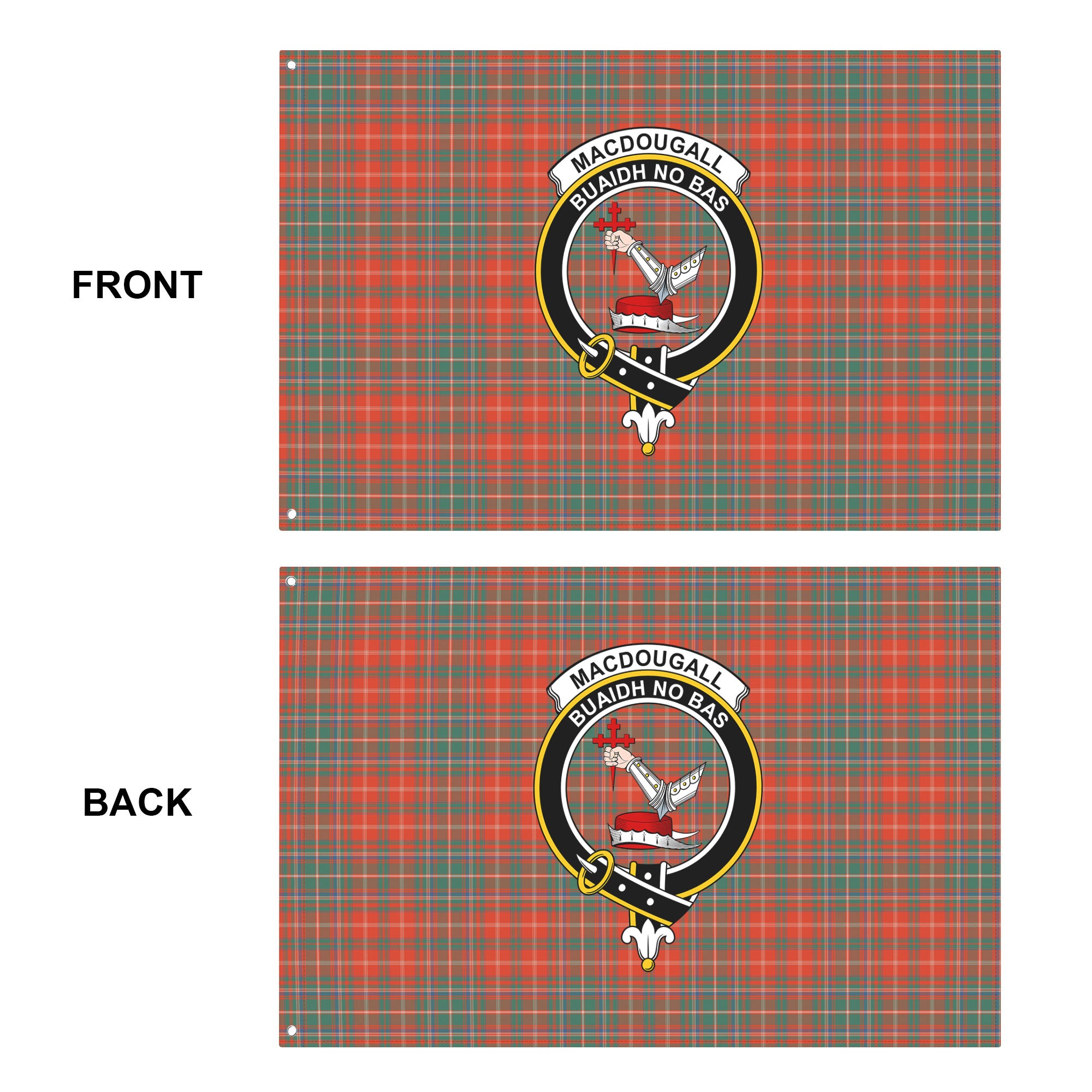 MacDougall Ancient Tartan Crest House Flag
