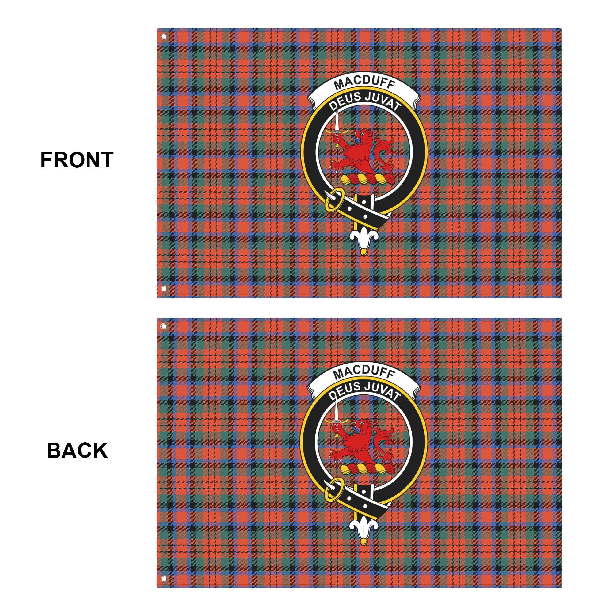MacDuff Ancient Tartan Crest House Flag