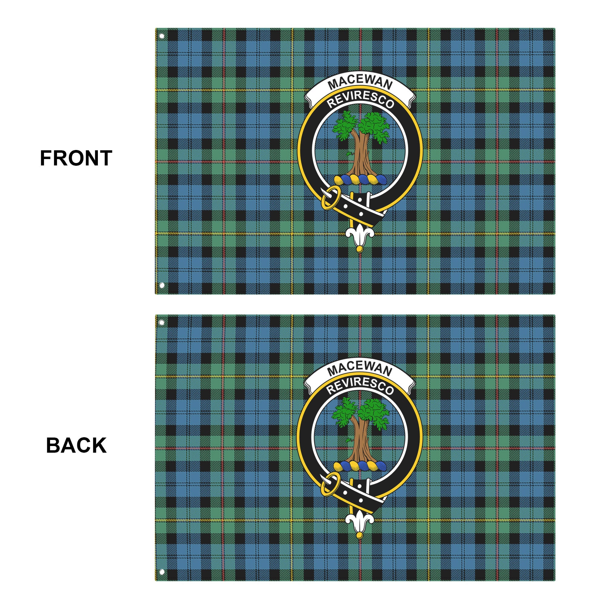 MacEwan Ancient Tartan Crest House Flag