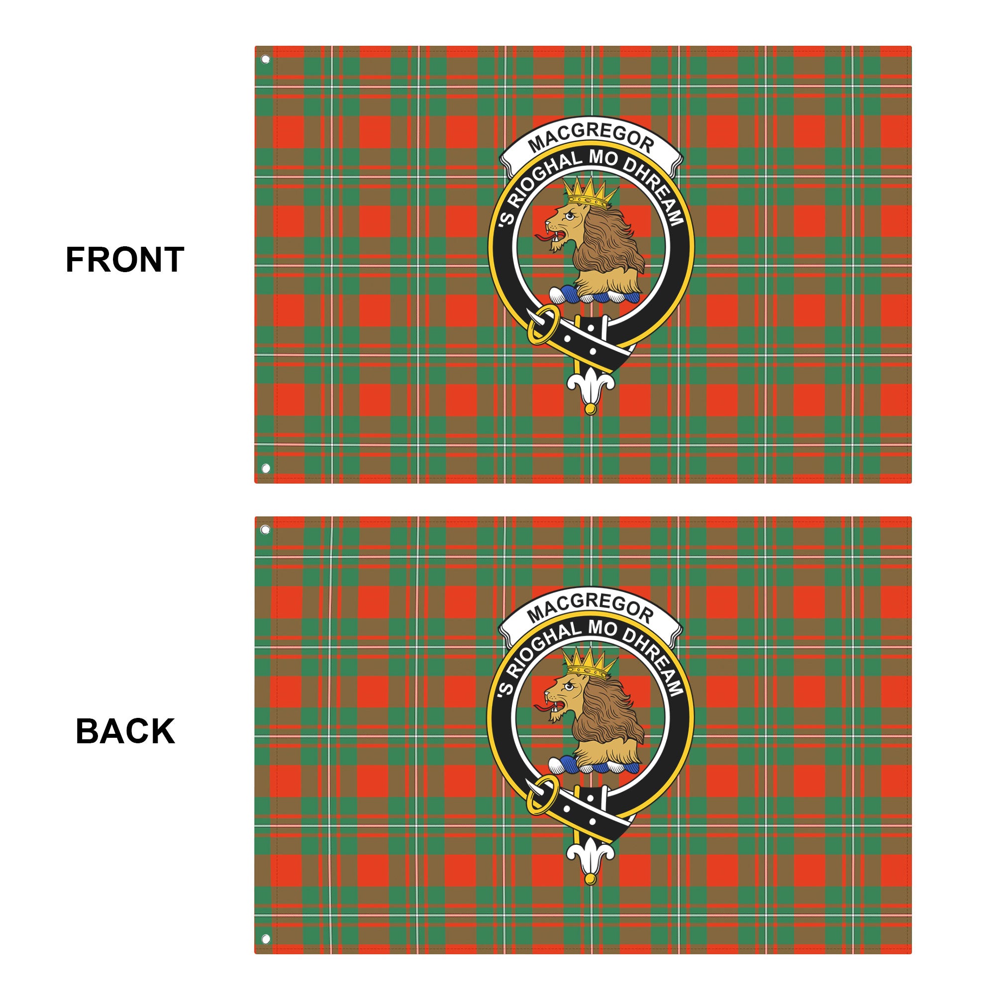MacGregor Ancient Tartan Crest House Flag