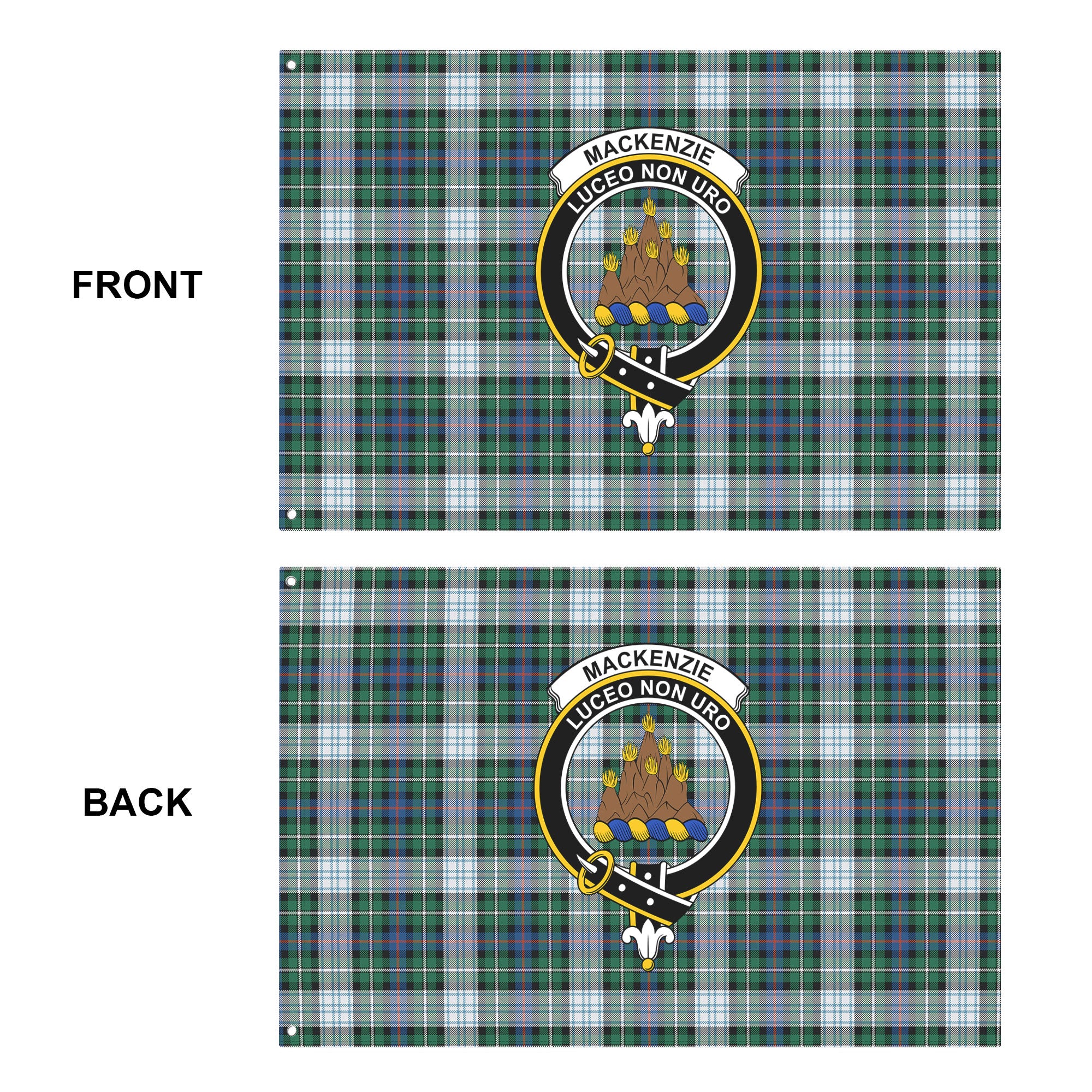 MacKenzie Dress Ancient Tartan Crest House Flag