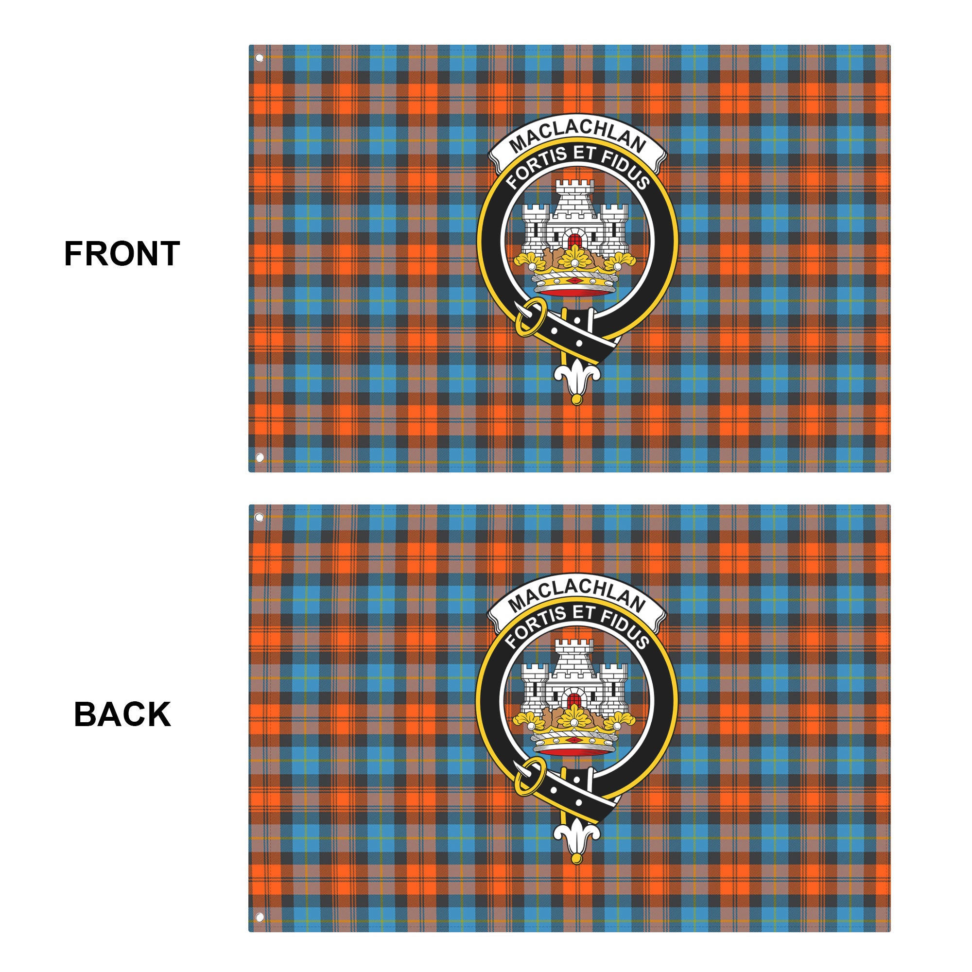 MacLachlan Ancient Tartan Crest House Flag