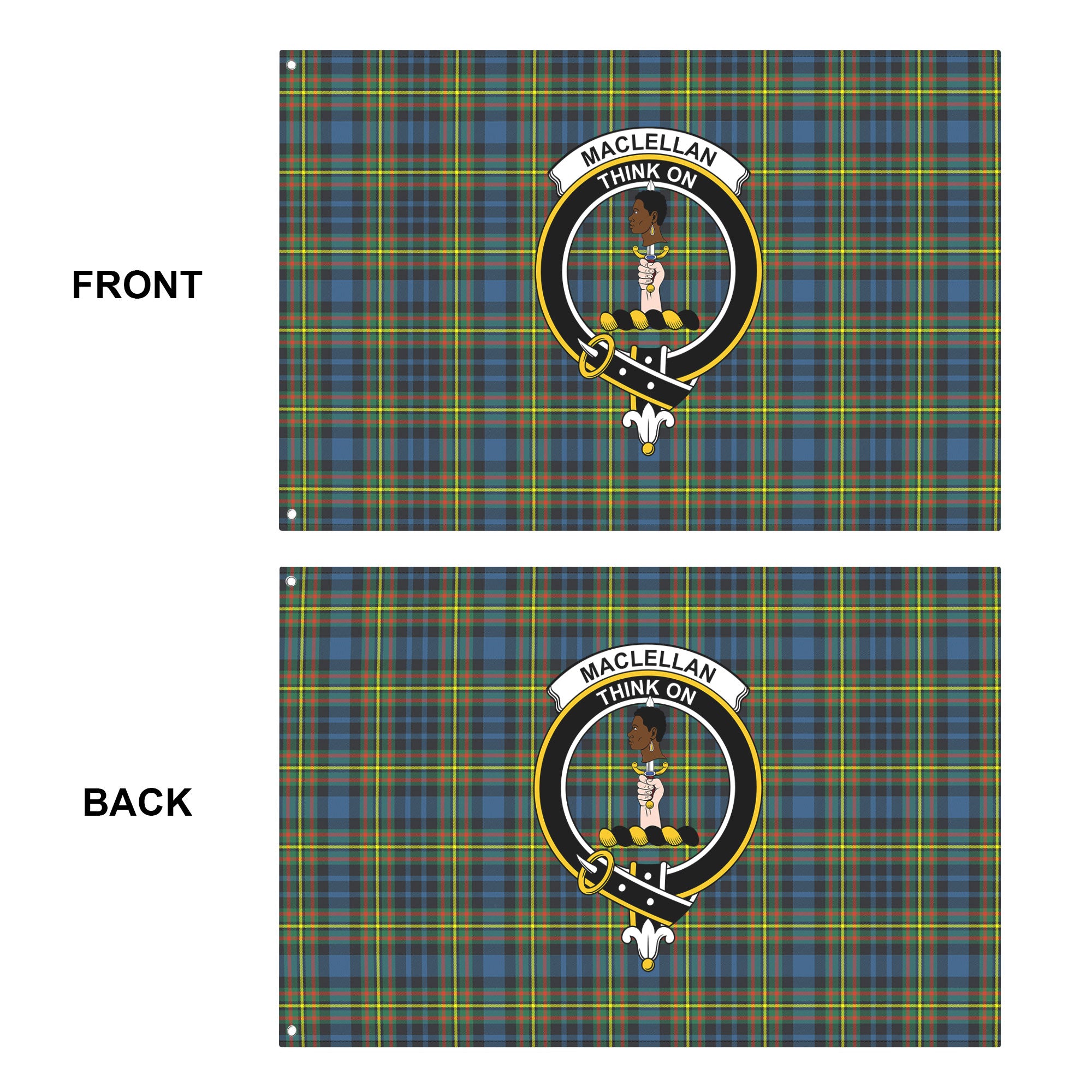 MacLellan Ancient Tartan Crest House Flag