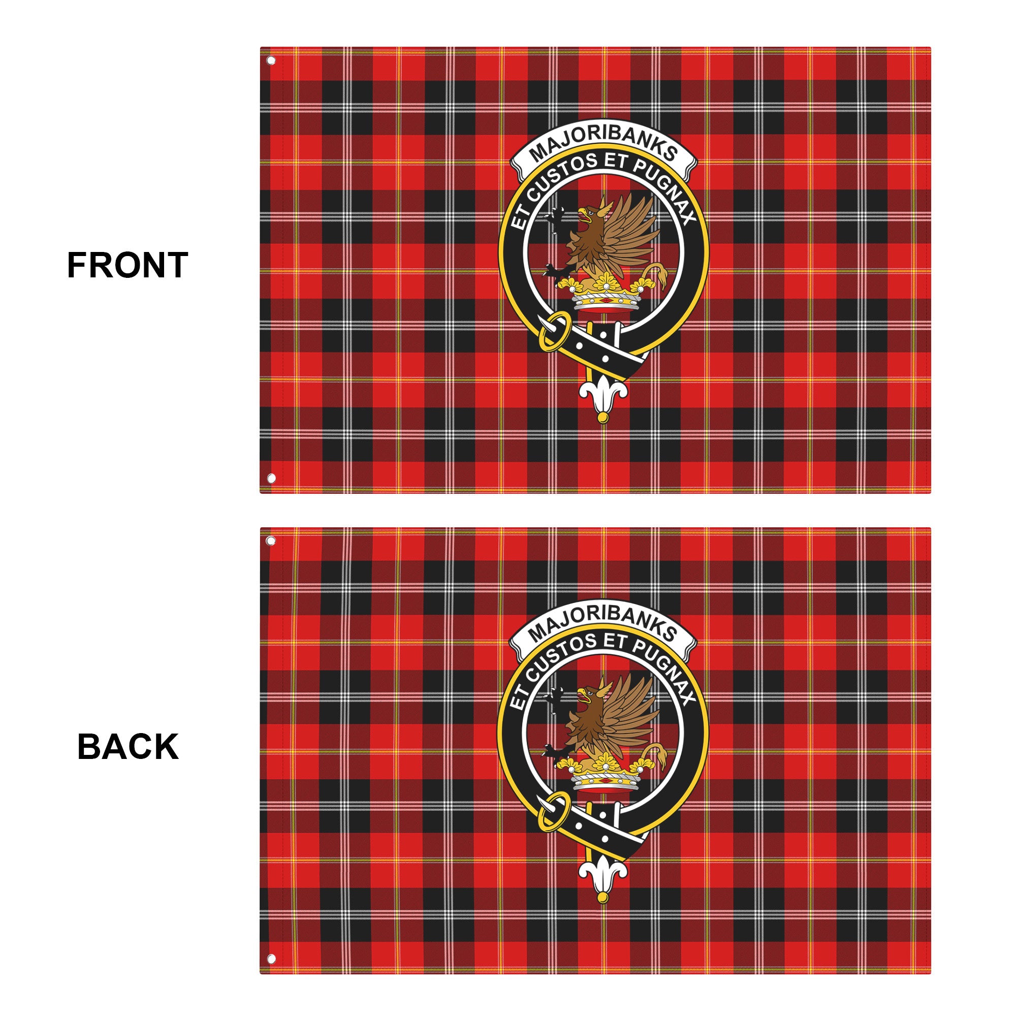 Majoribanks Tartan Crest House Flag
