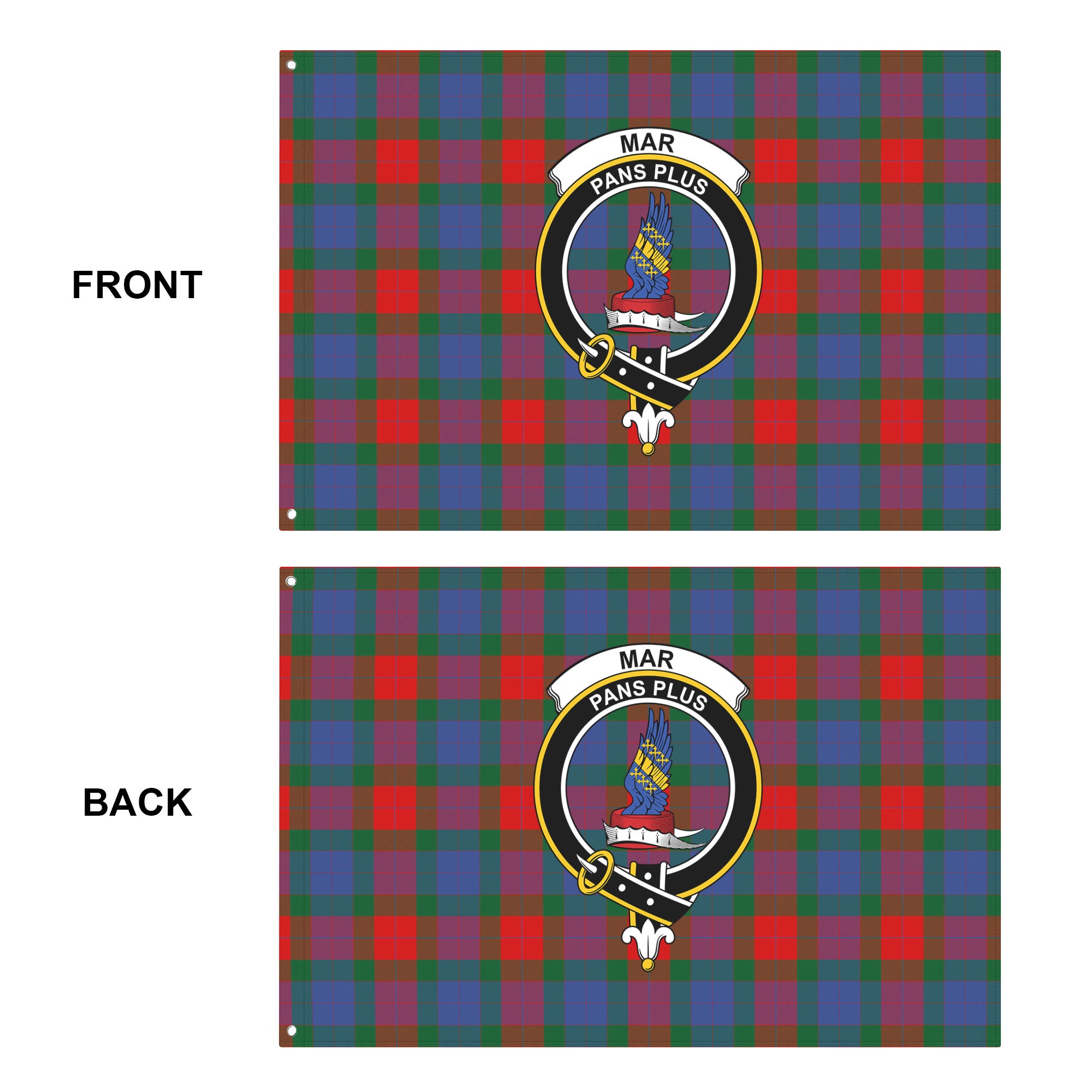 Mar Tartan Crest House Flag