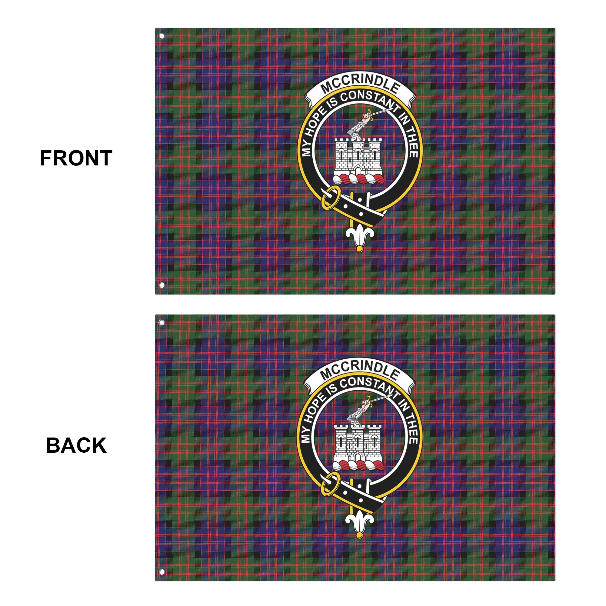 McCrindle Tartan Crest House Flag