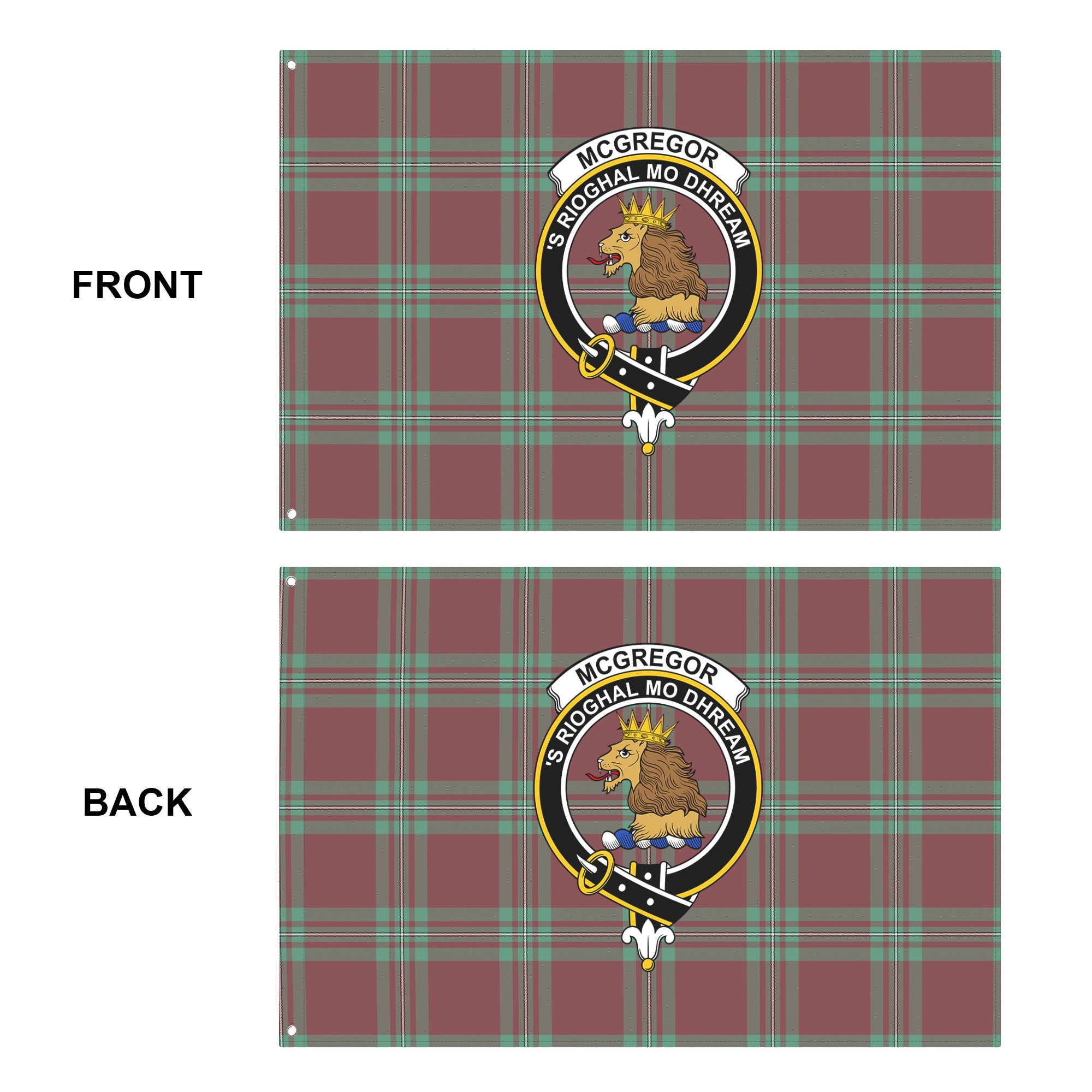 McGregor Hunting Ancient Tartan Crest House Flag