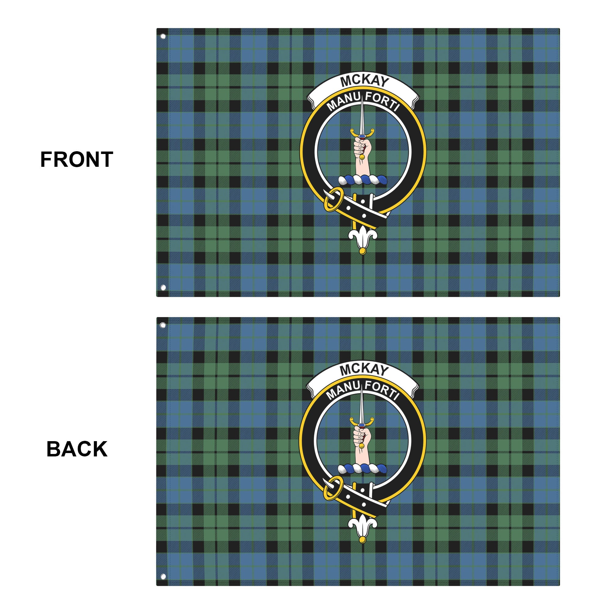 McKay Ancient Tartan Crest House Flag