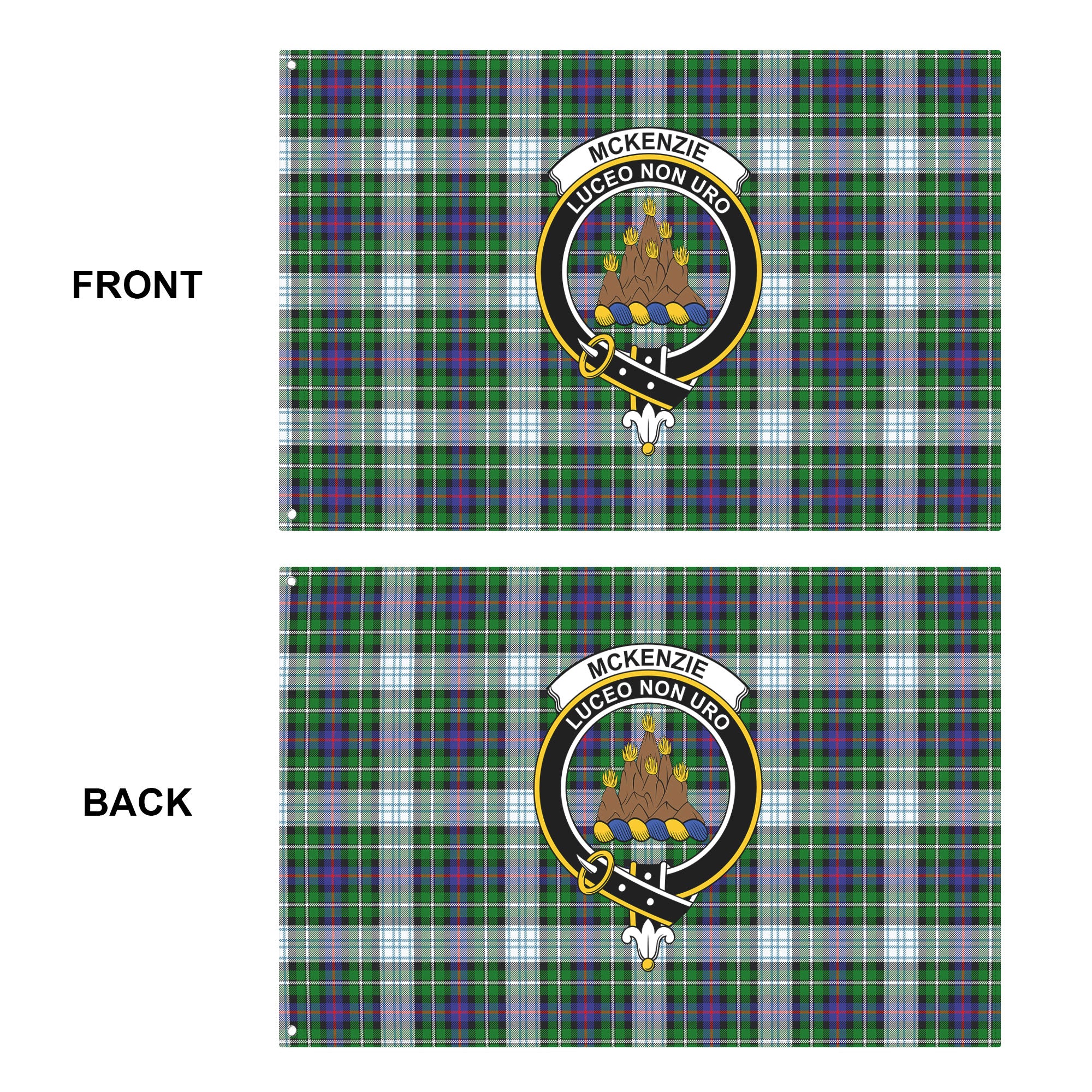 McKenzie Dress Modern Tartan Crest House Flag