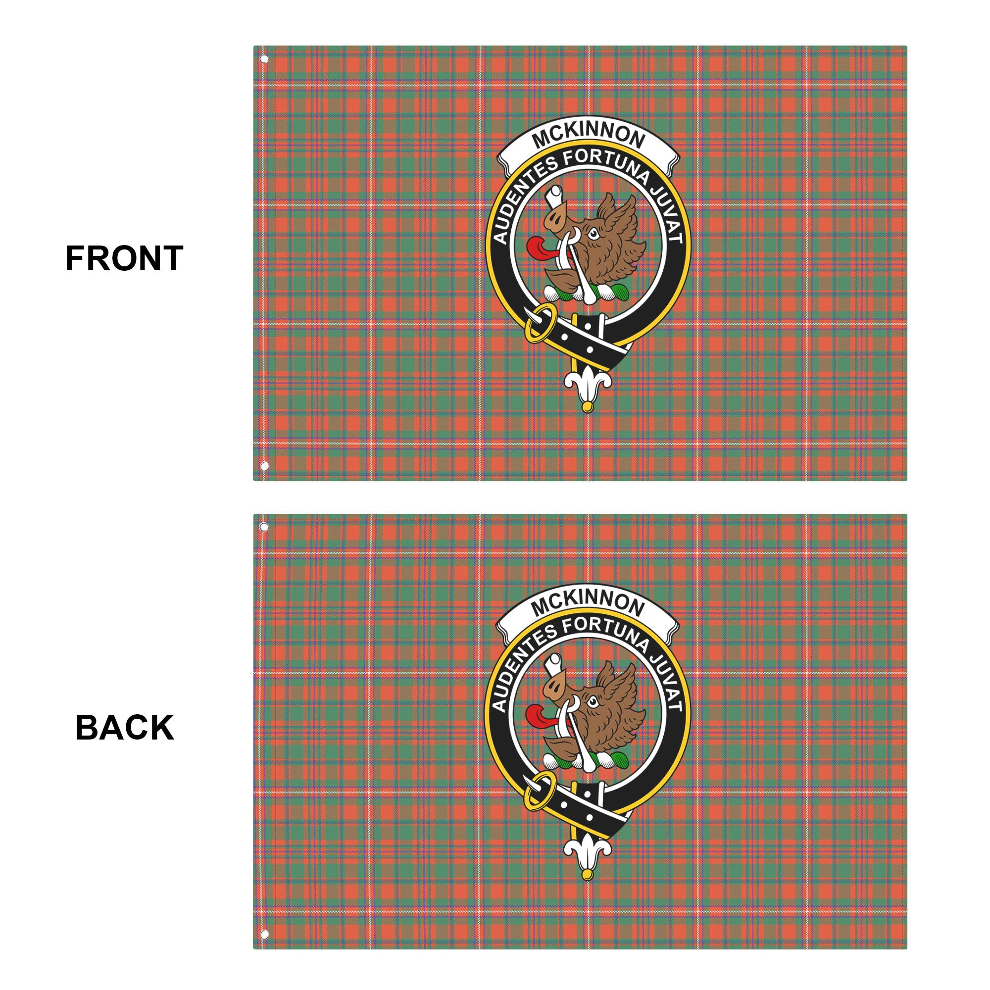 McKinnon Ancient Tartan Crest House Flag
