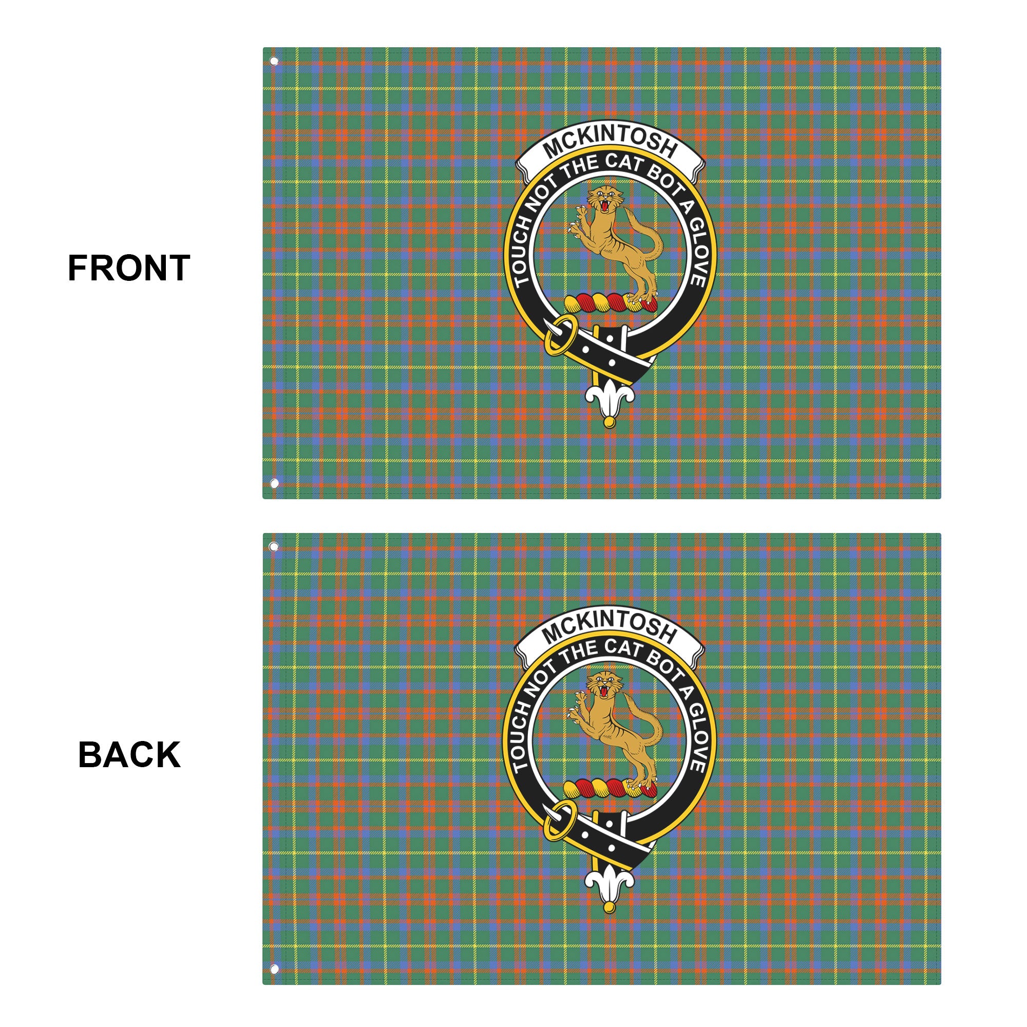 McKintosh Hunting Ancient Tartan Crest House Flag