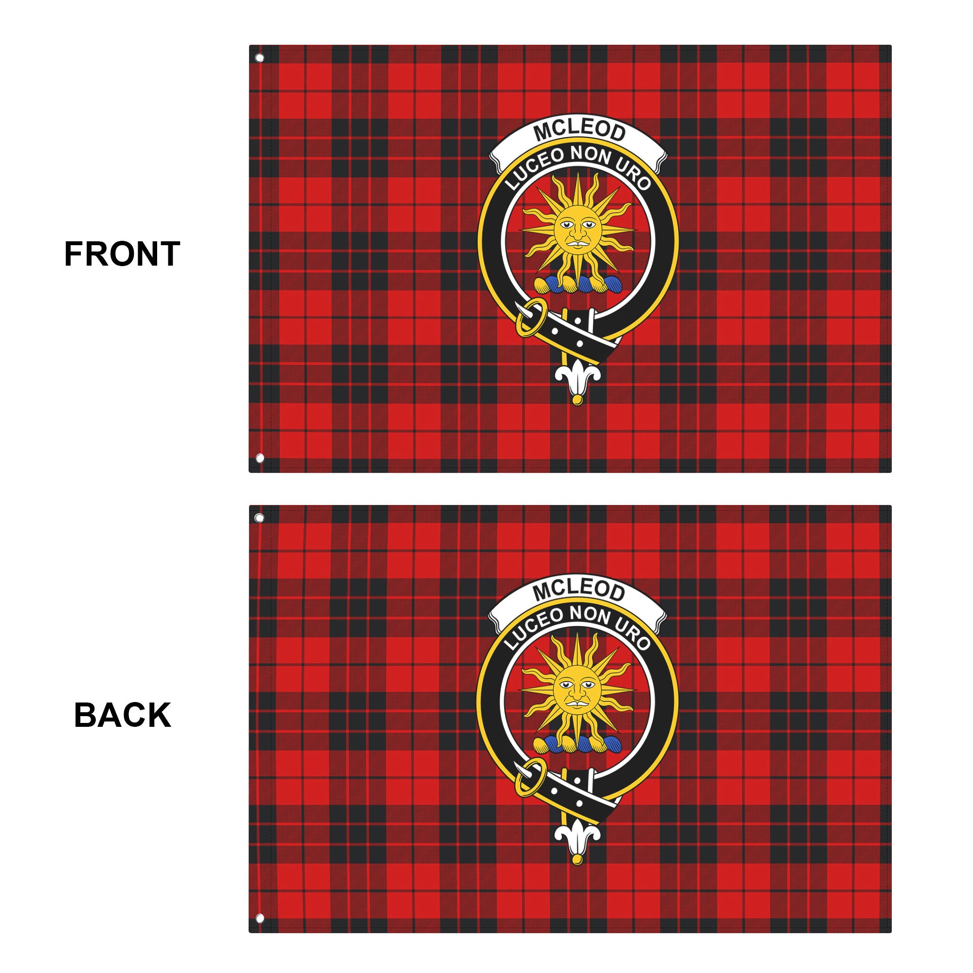 McLeod of Raasay Tartan Crest House Flag