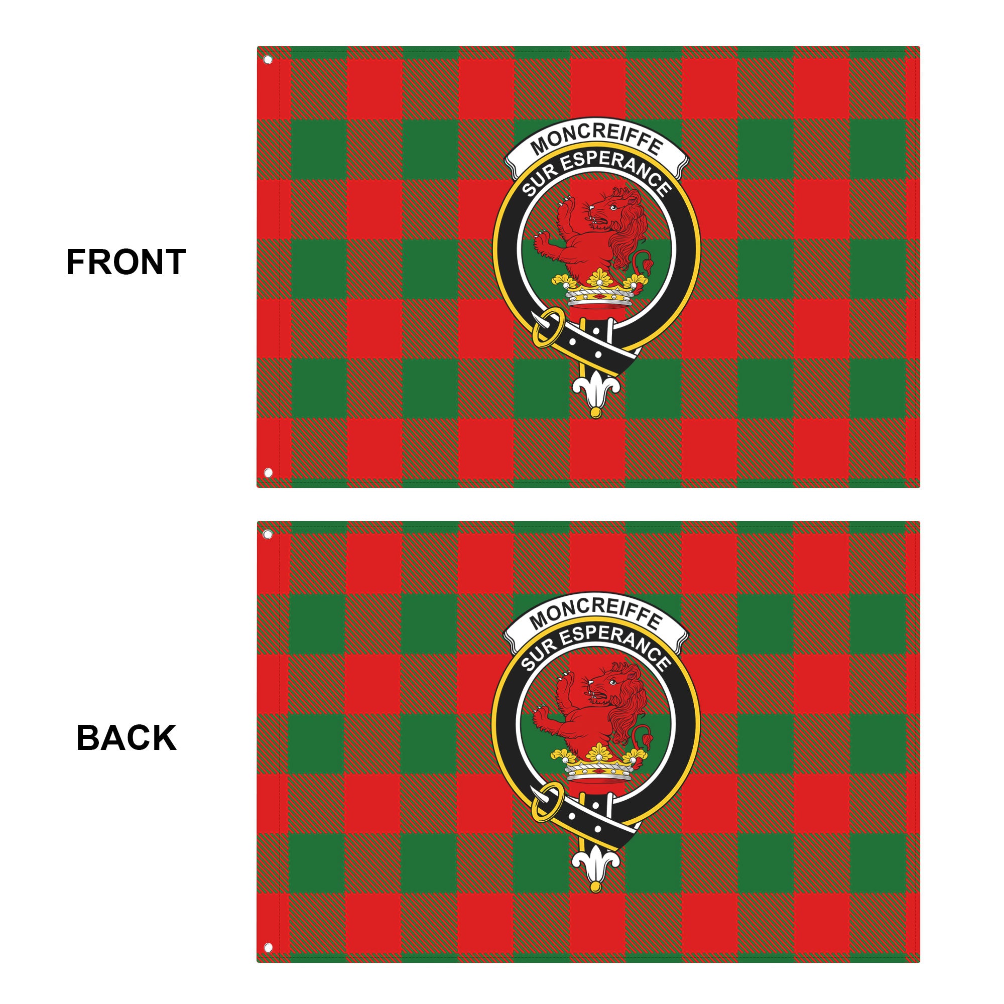 Moncreiffe (or Moncreiff) Tartan Crest House Flag