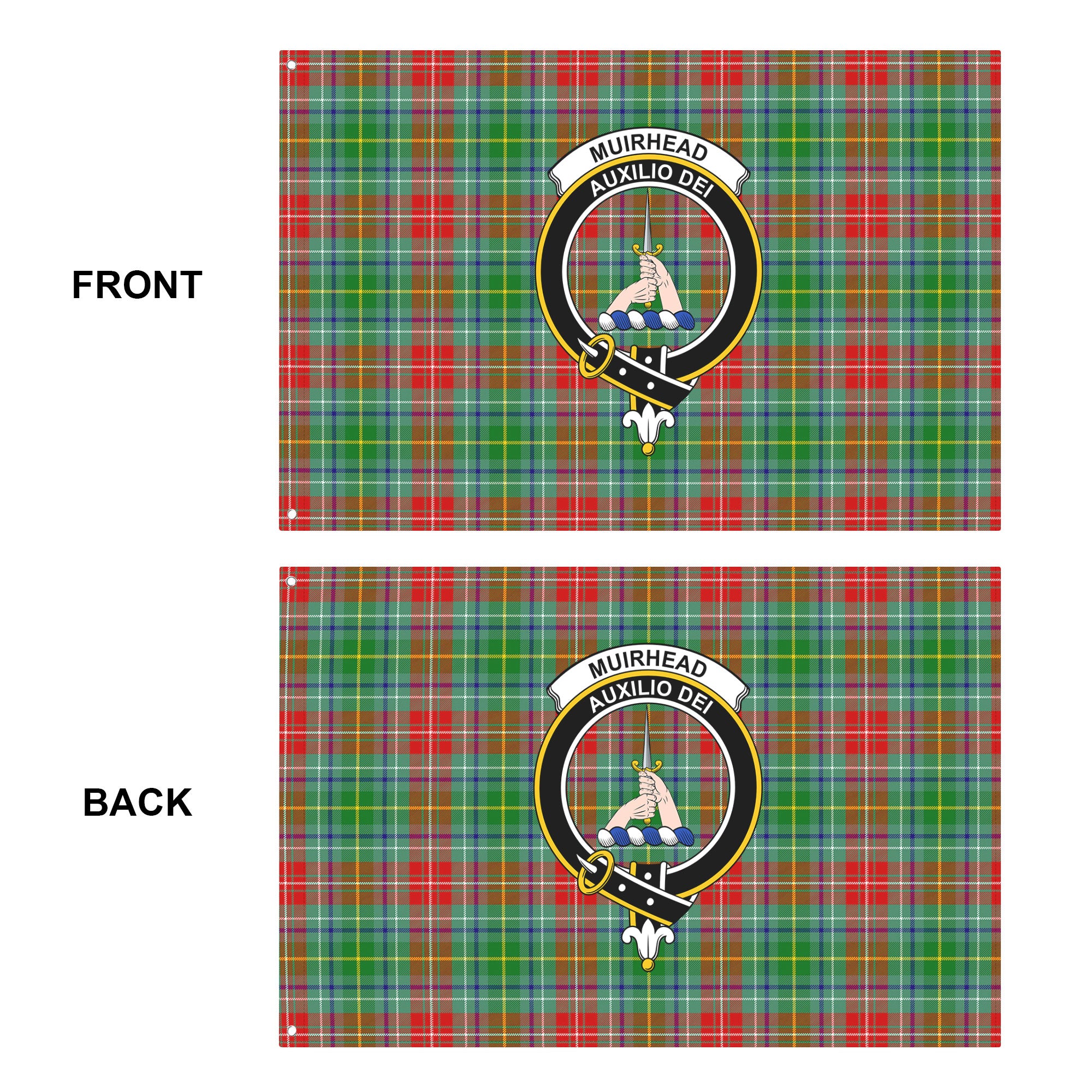 Muirhead Tartan Crest House Flag