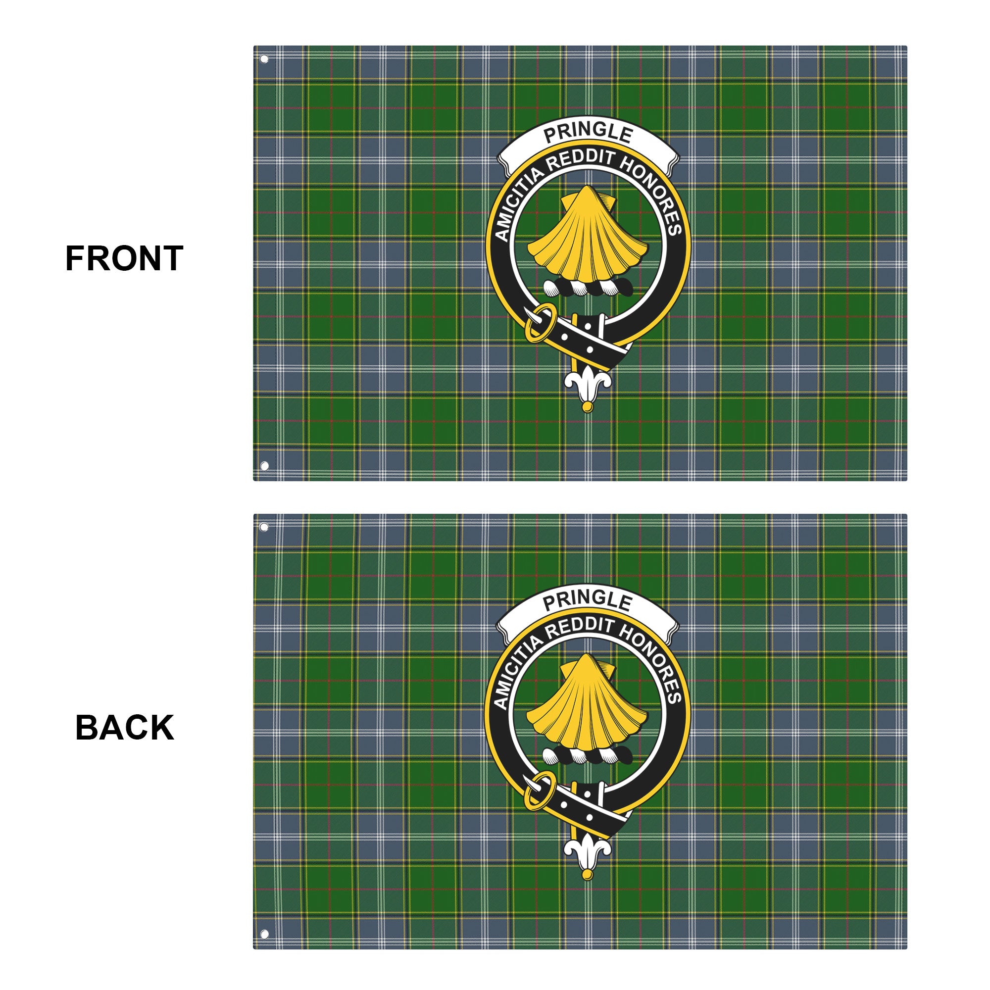 Pringle Tartan Crest House Flag