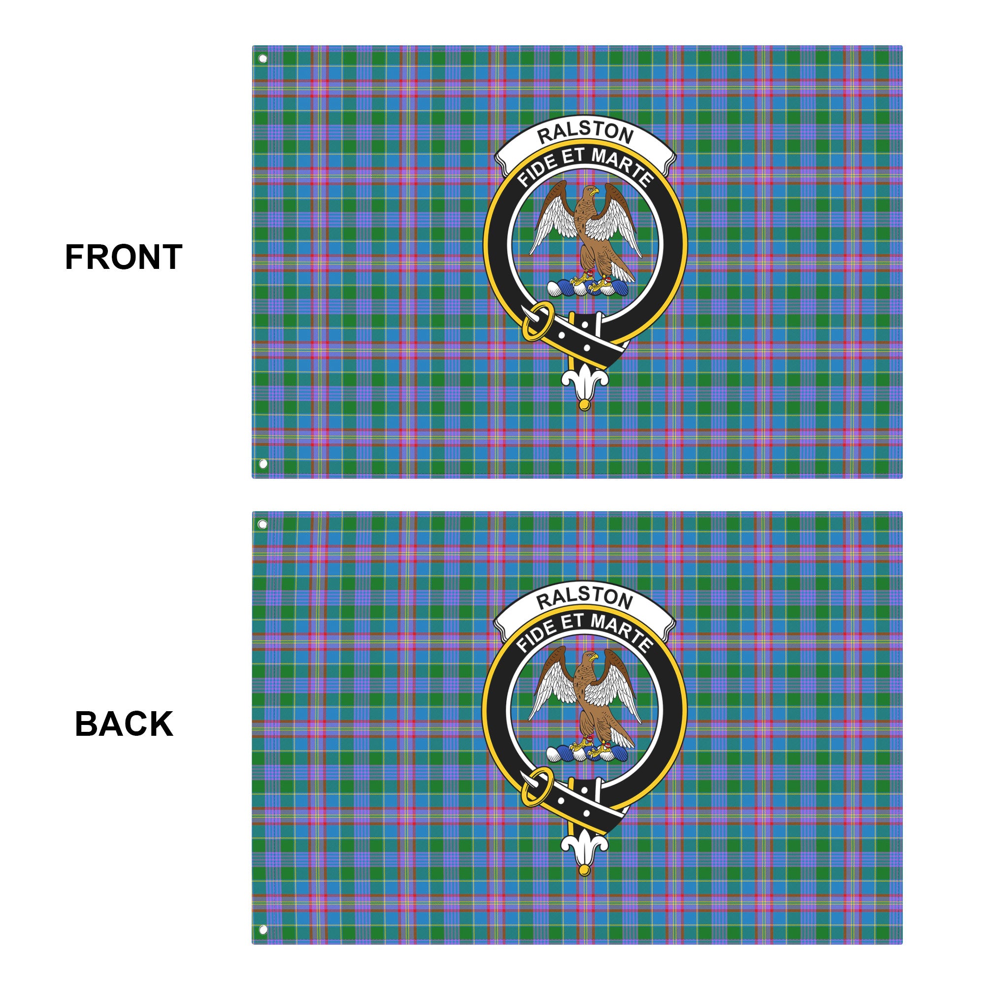 Ralston Tartan Crest House Flag
