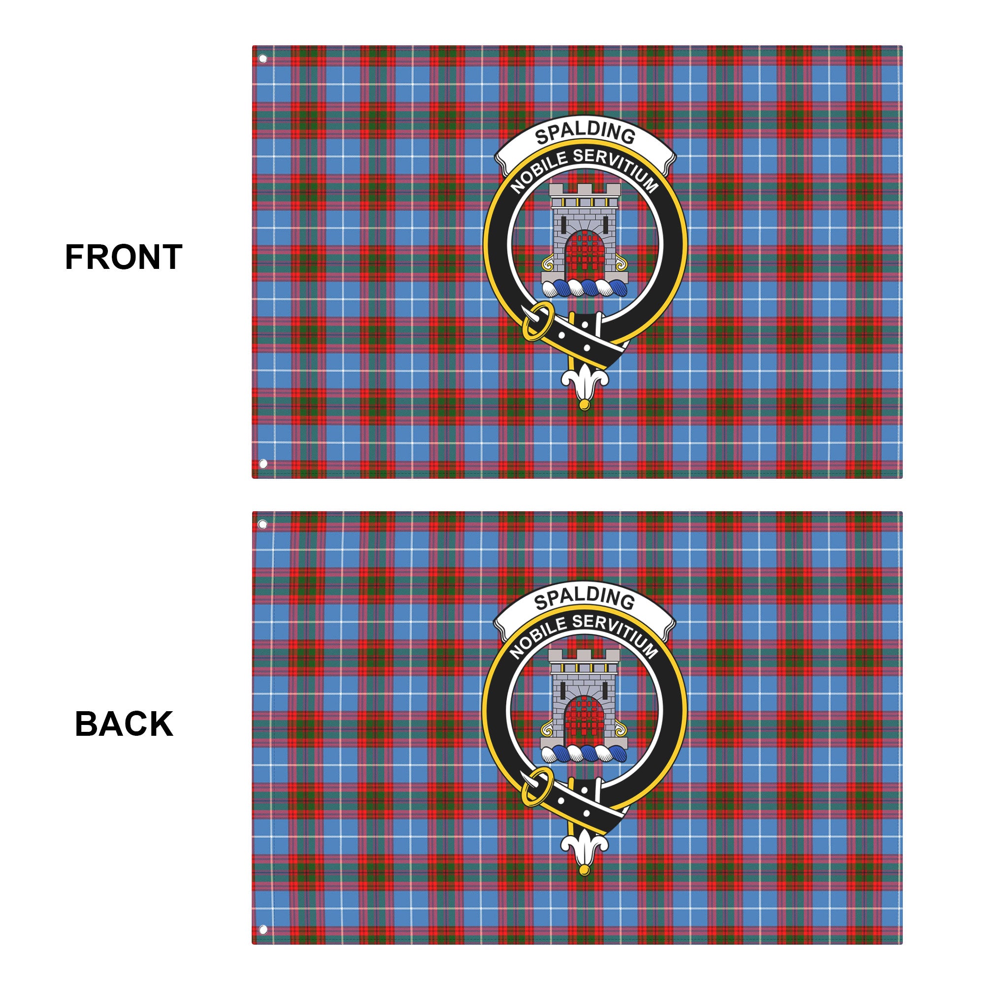 Spalding Tartan Crest House Flag