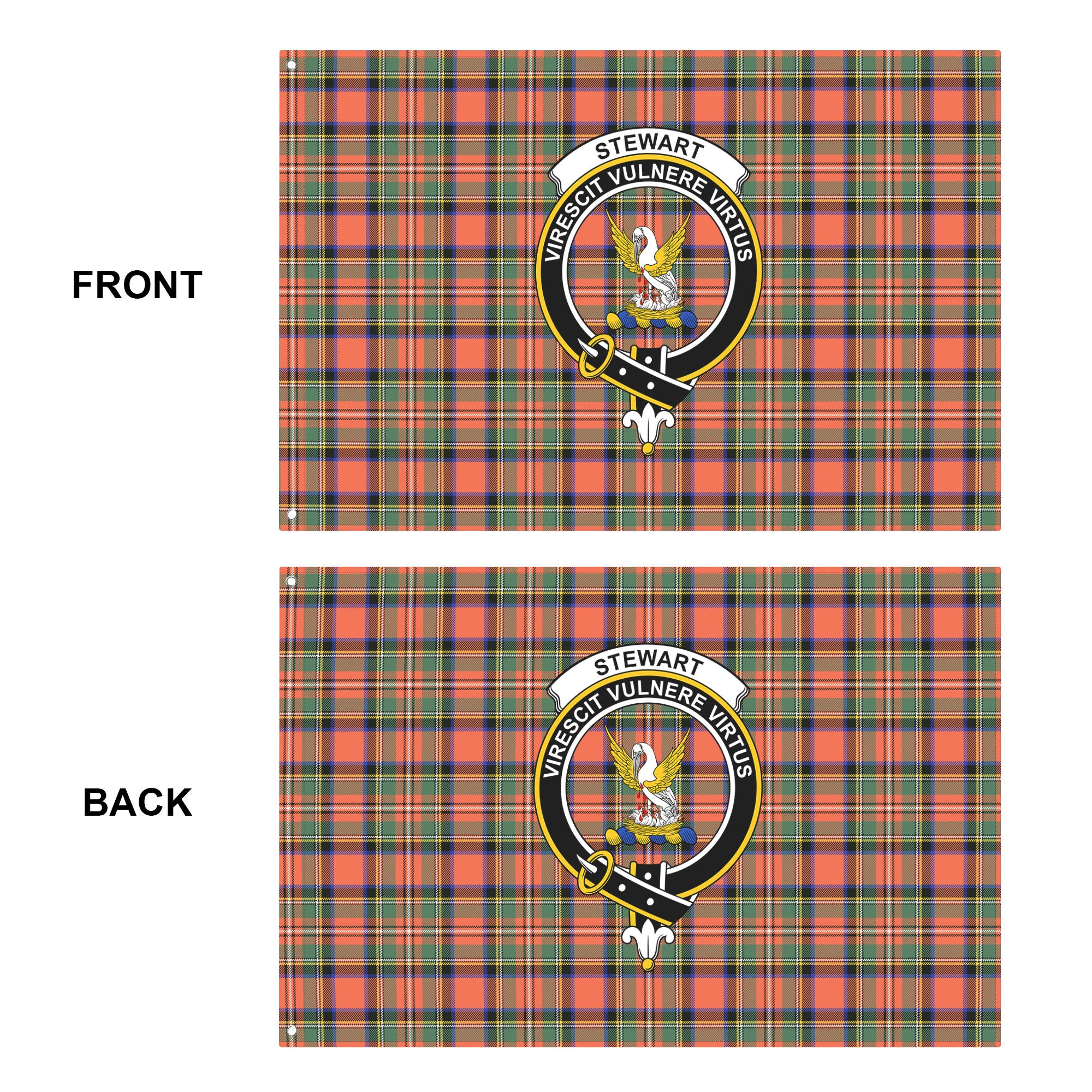 Stewart Royal Ancient Tartan Crest House Flag