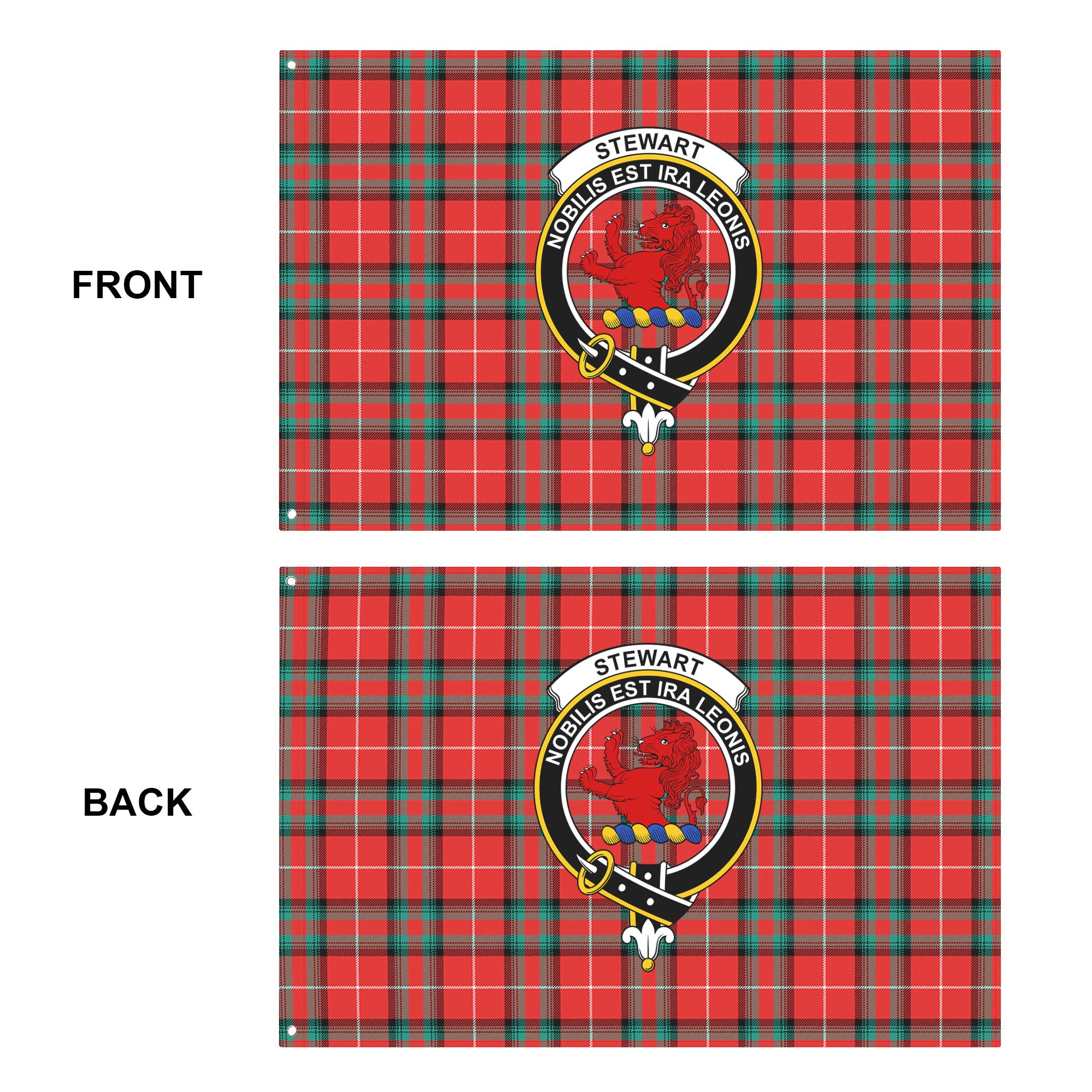 Stewart (Stuart) of Bute Tartan Crest House Flag