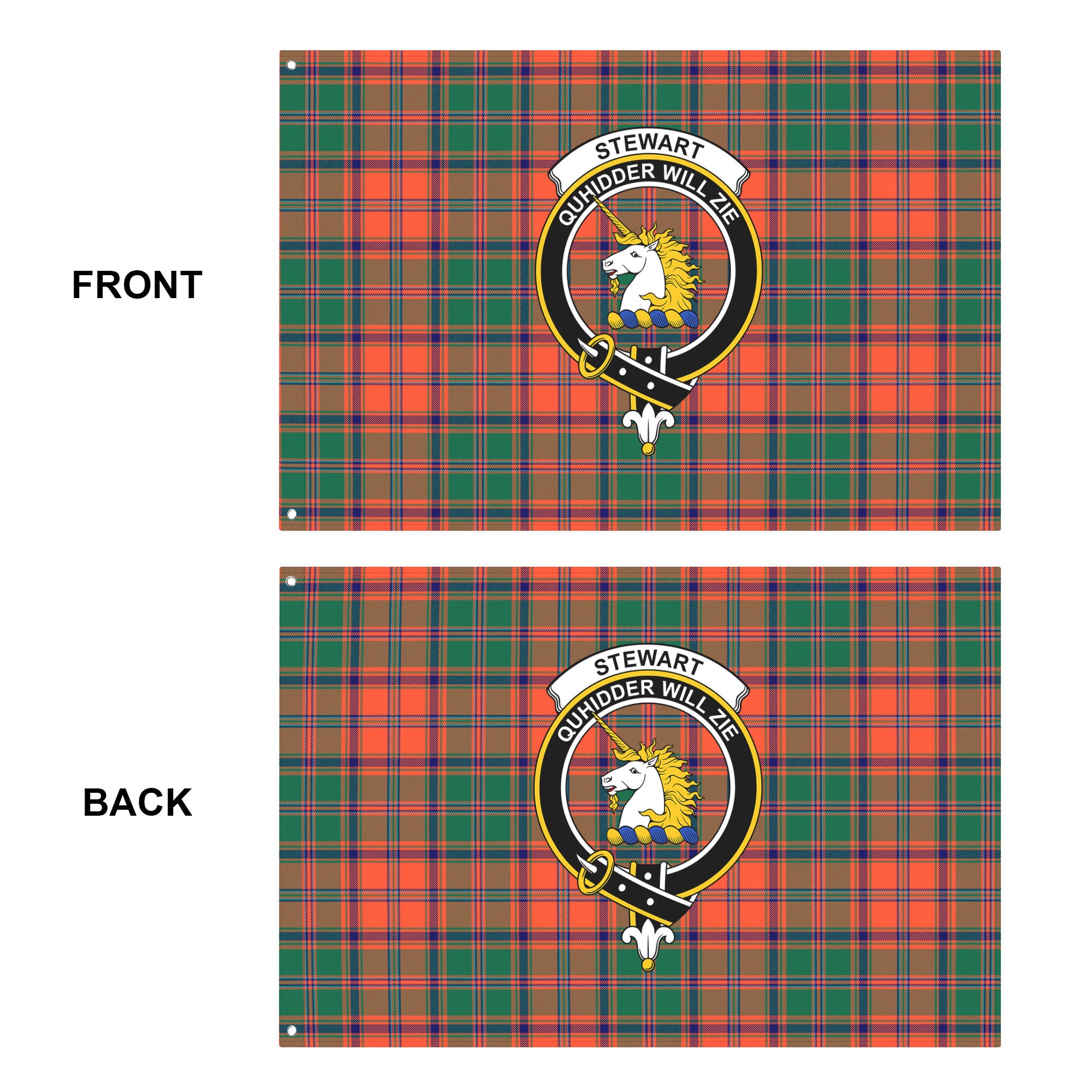 Stewart of Appin Ancient Tartan Crest House Flag