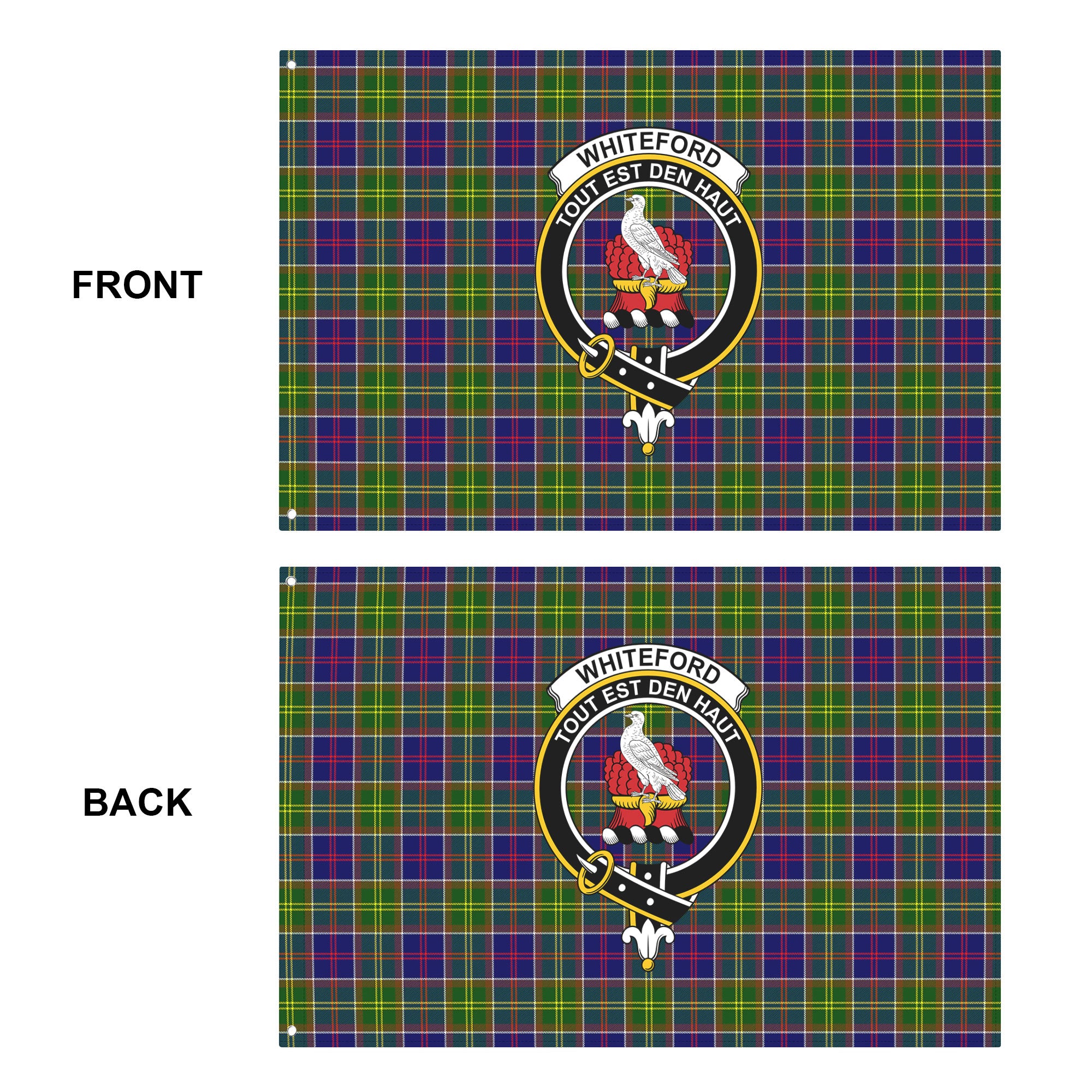 Whiteford Tartan Crest House Flag