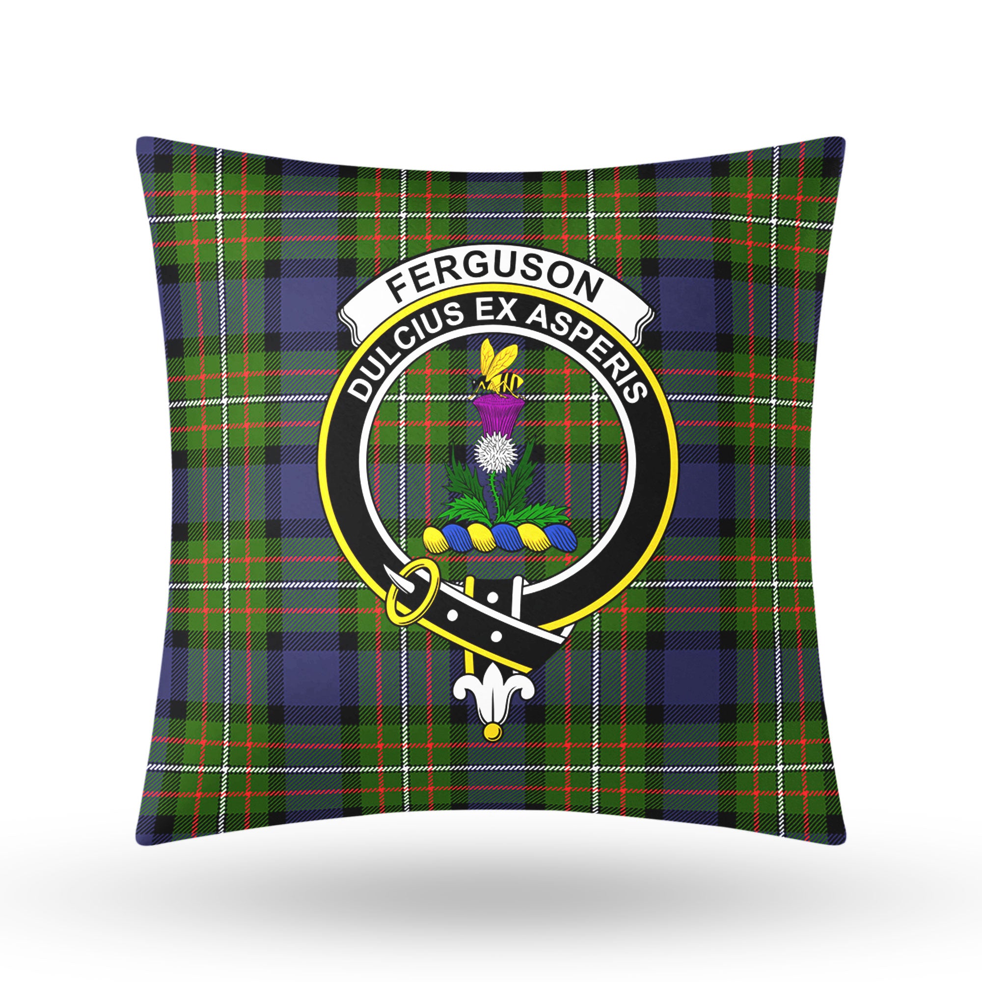 Ferguson Tartan Crest Pillow Cover
