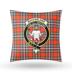 MacFarlane Ancient Tartan Crest Pillow Cover