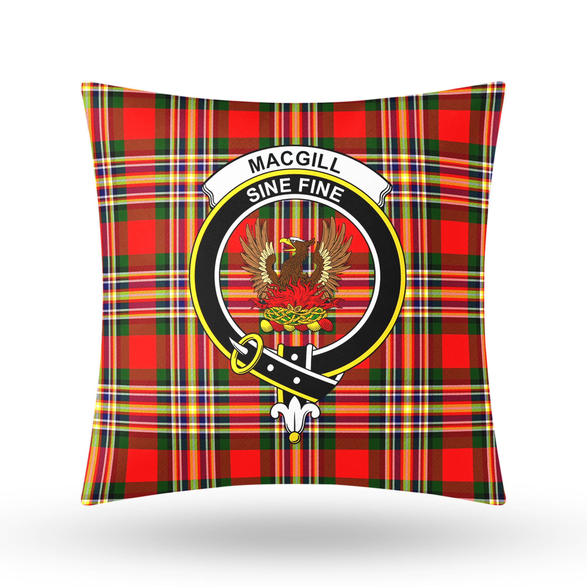 Makgill Tartan Crest Pillow Cover