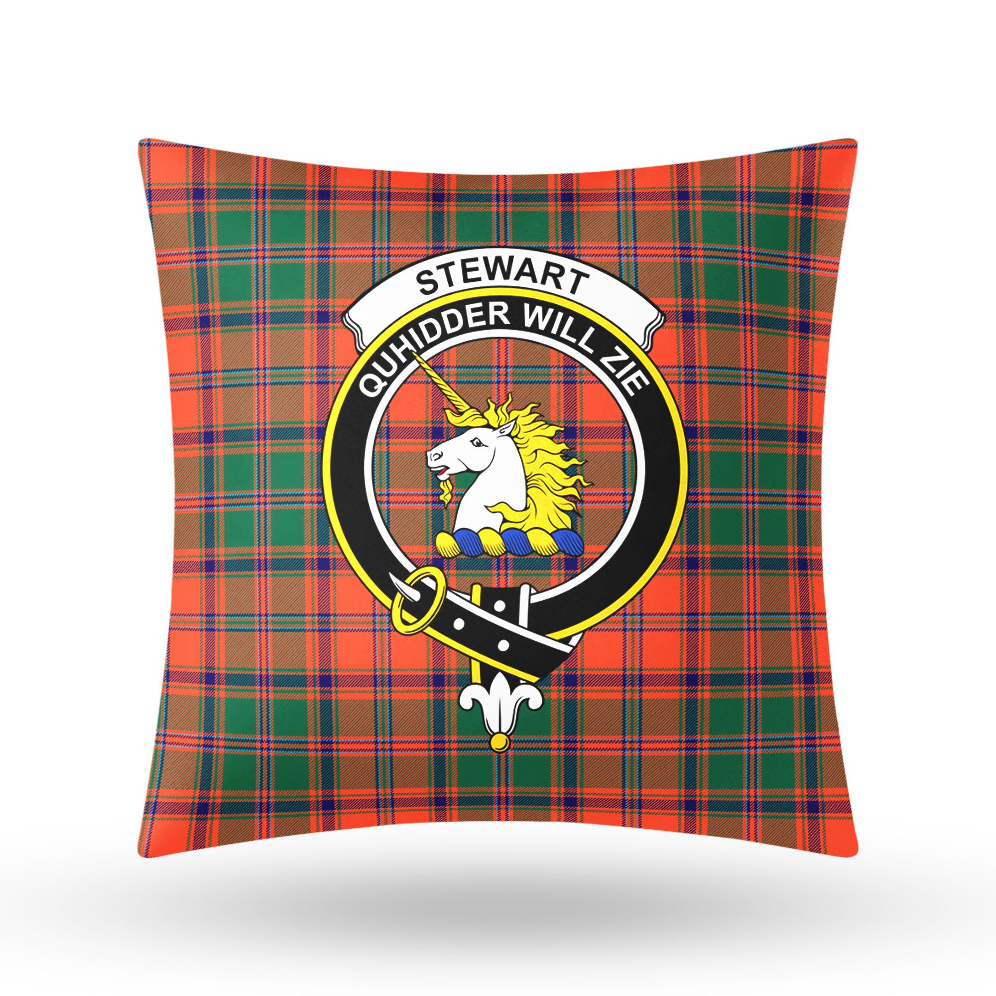 Stewart of Appin Ancient Tartan Crest Pillow Cover
