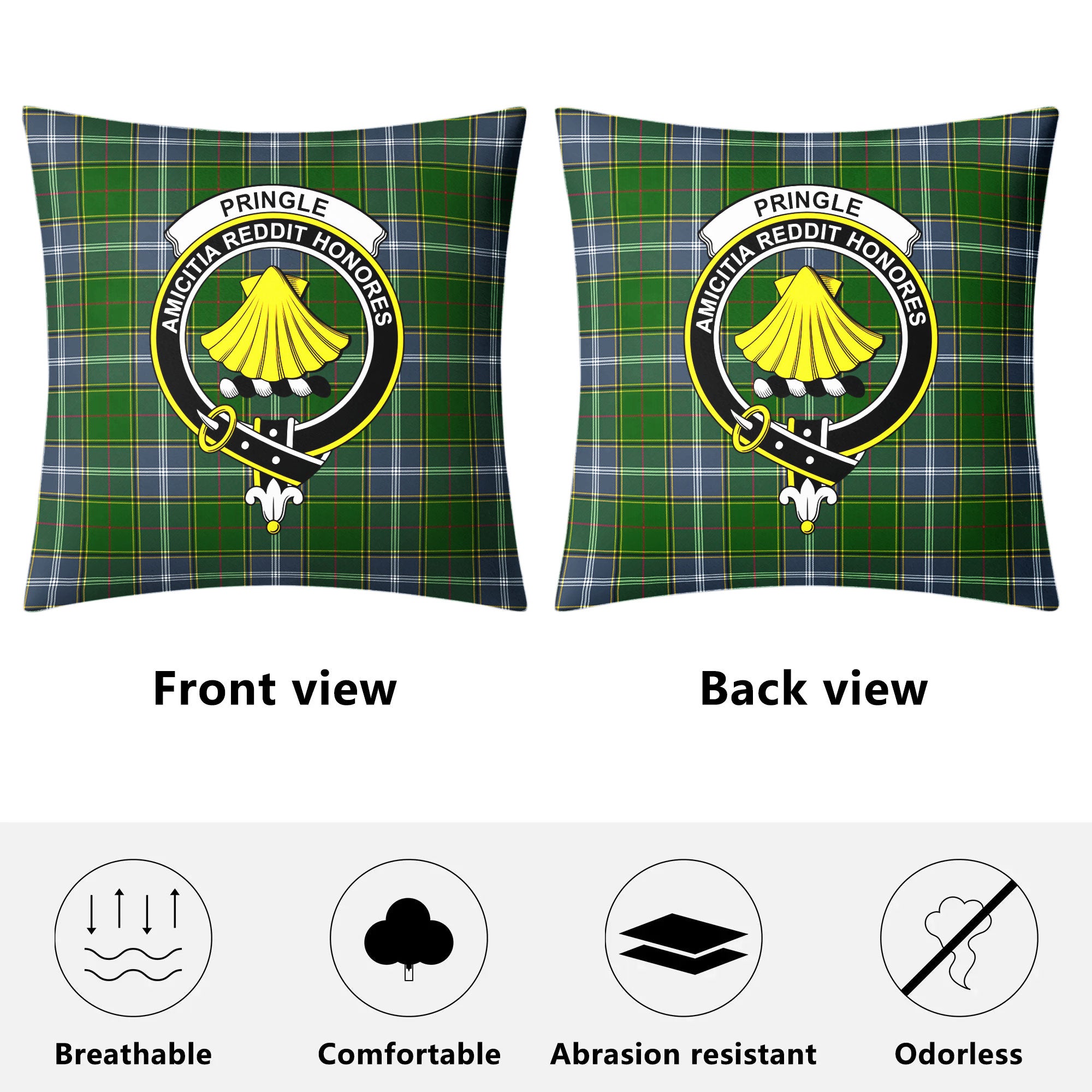 Pringle Tartan Crest Pillow Cover