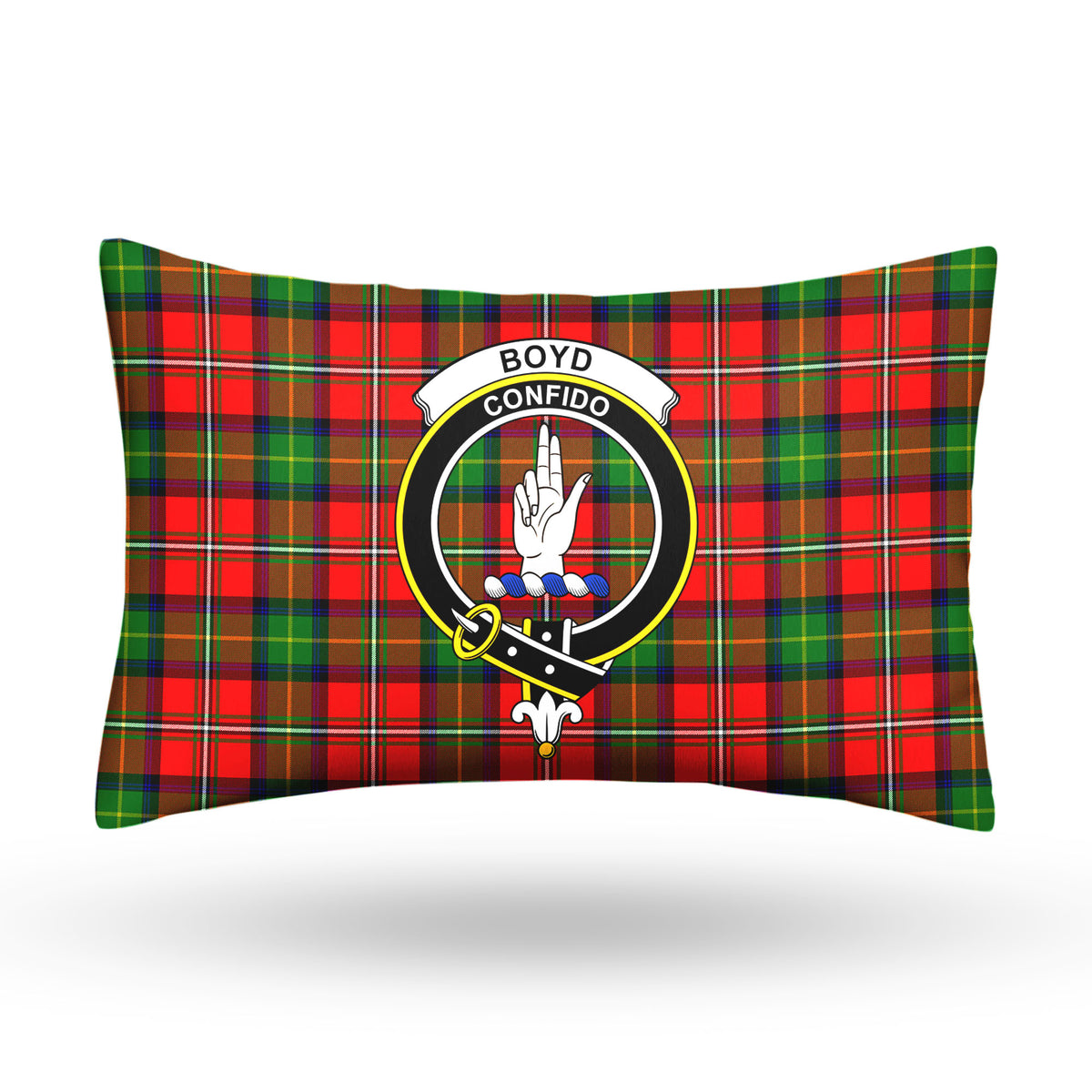 Boyd Modern Tartan Crest Pillow Cover