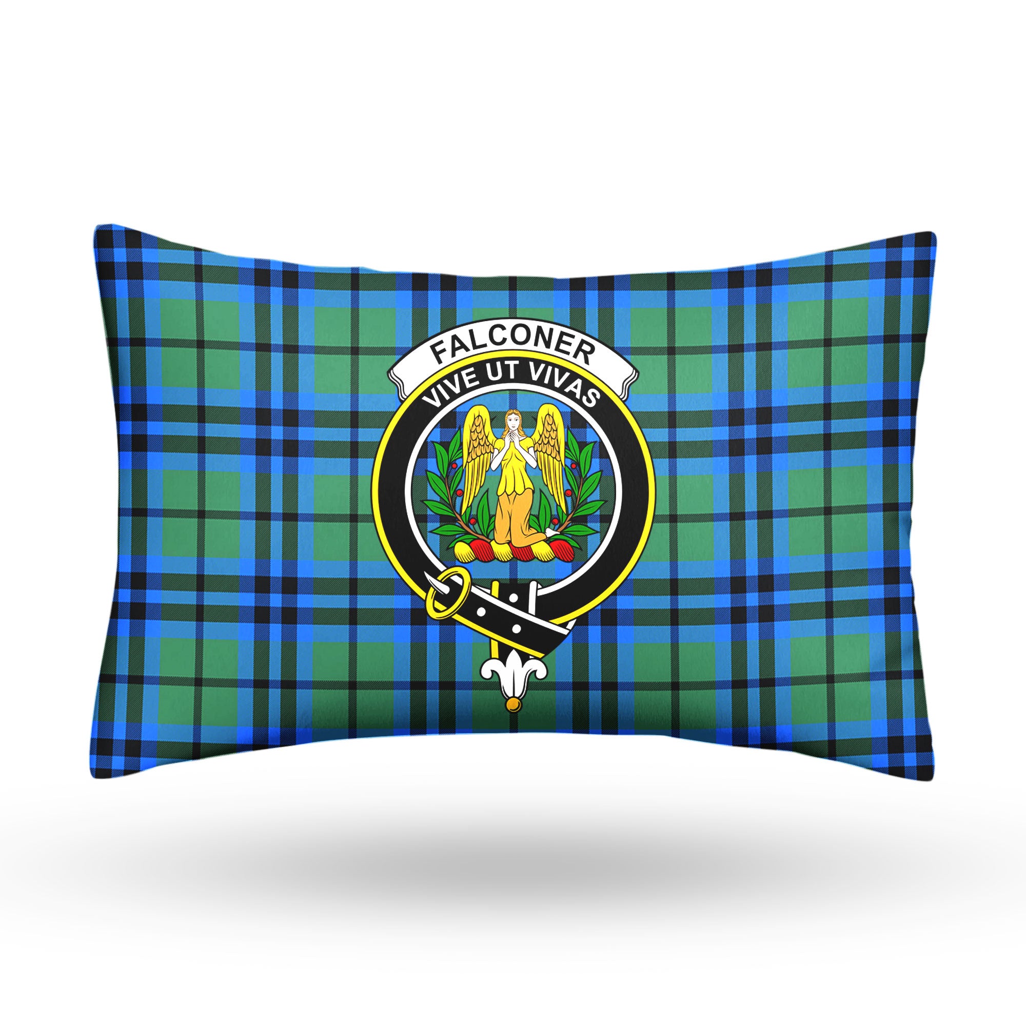 Falconer Tartan Crest Pillow Cover