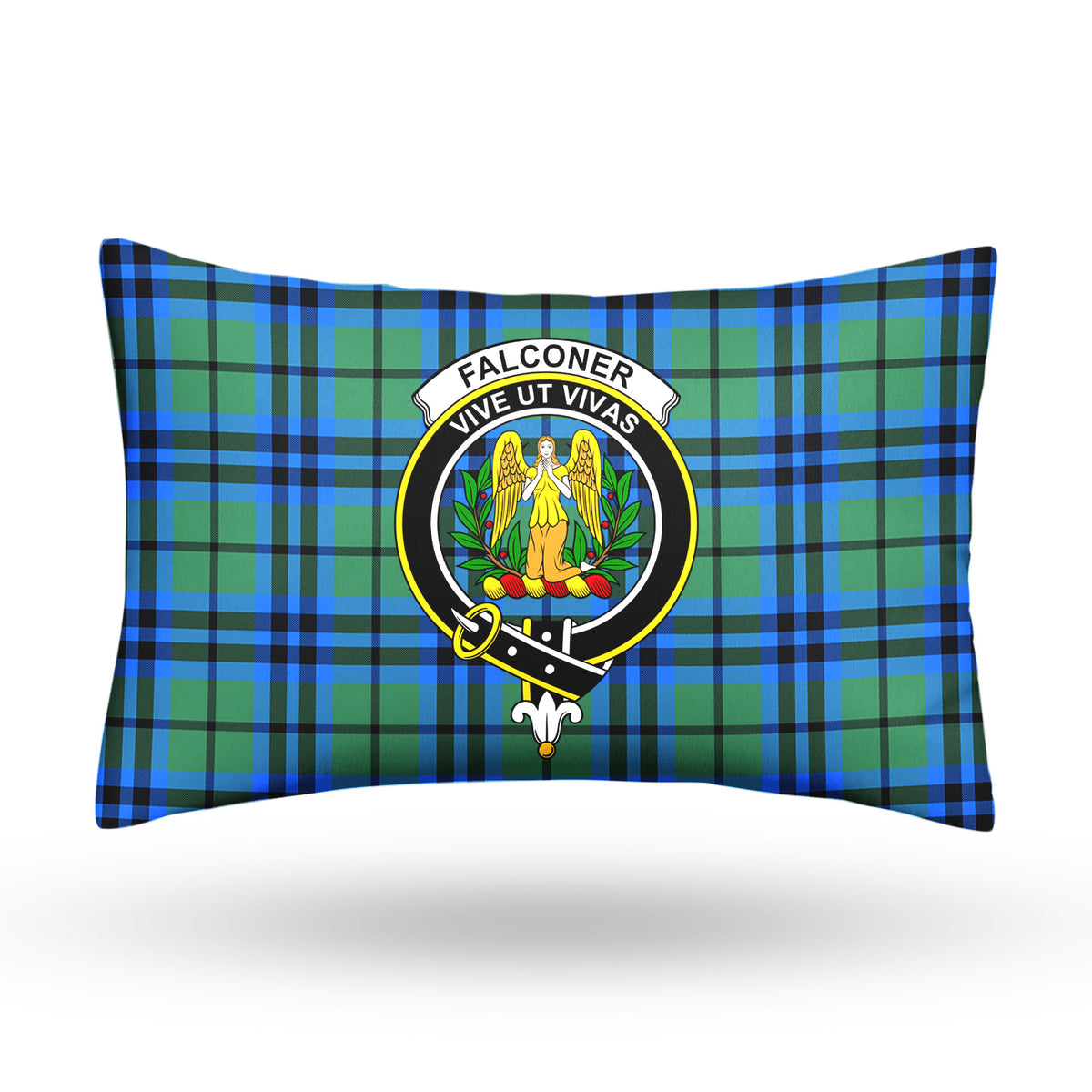 Falconer Tartan Crest Pillow Cover