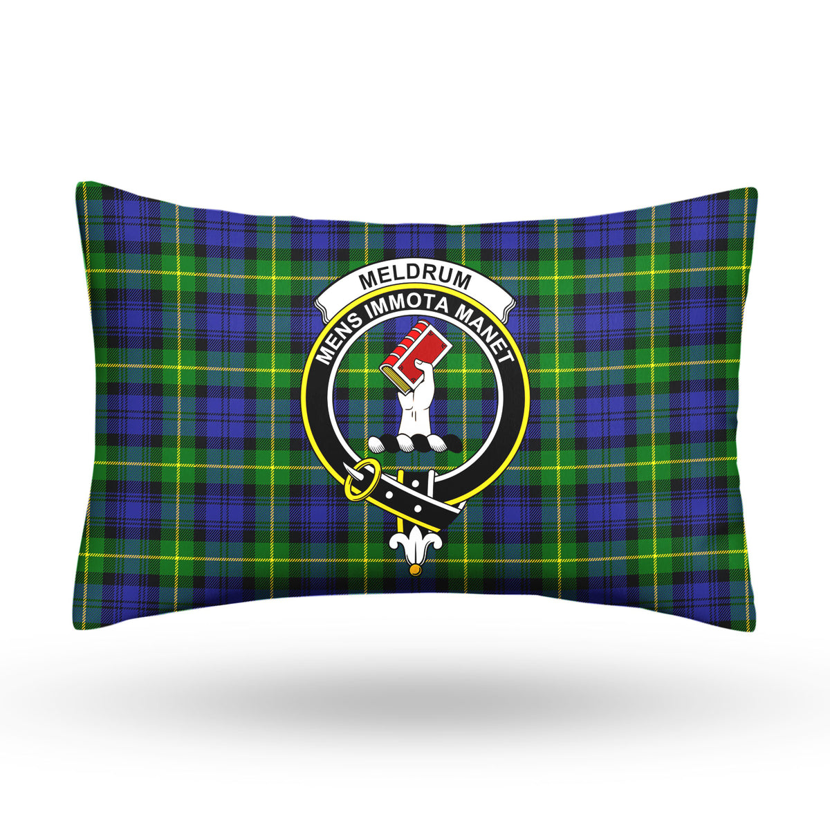 Meldrum Tartan Crest Pillow Cover