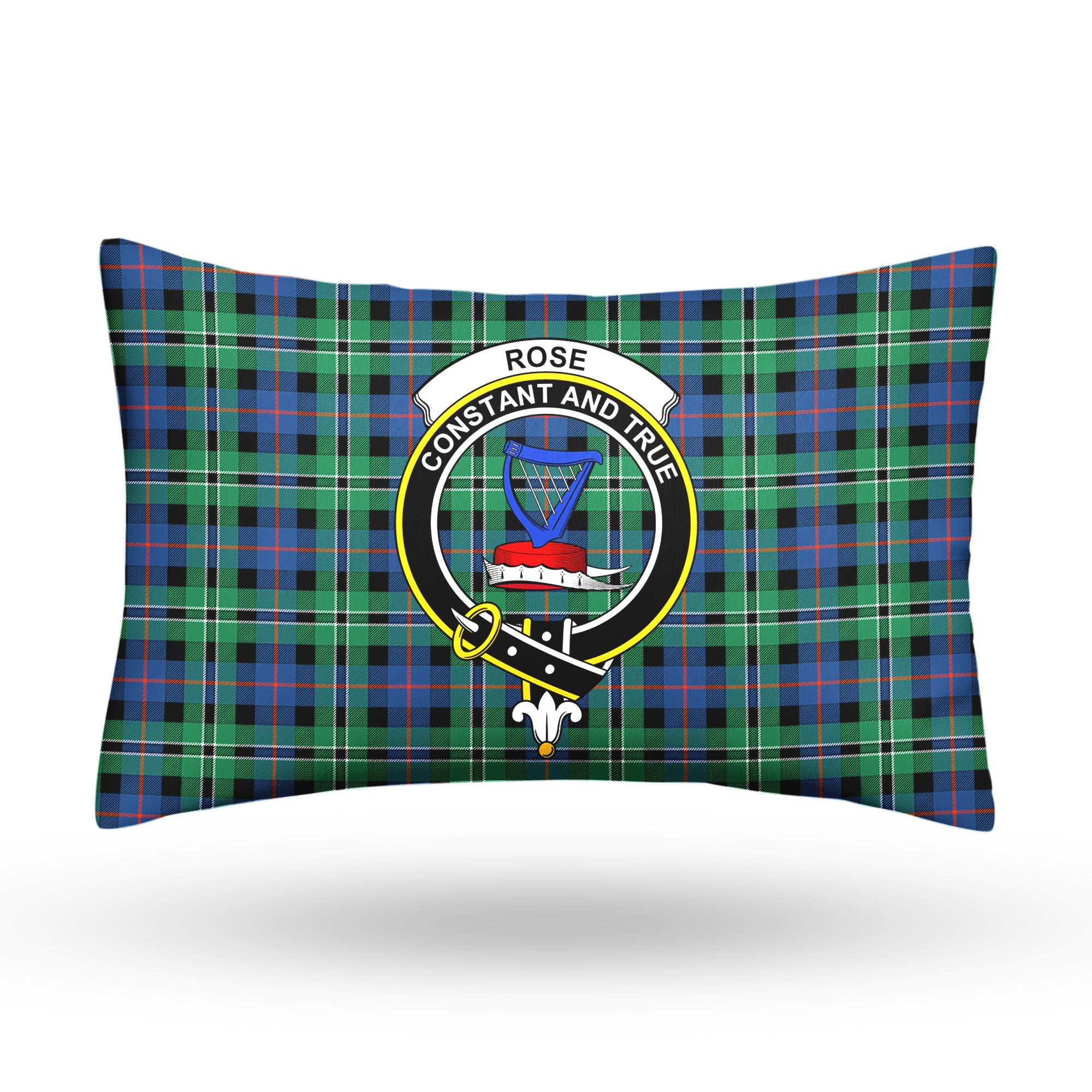 Rose Hunting Ancient Tartan Crest Pillow Cover