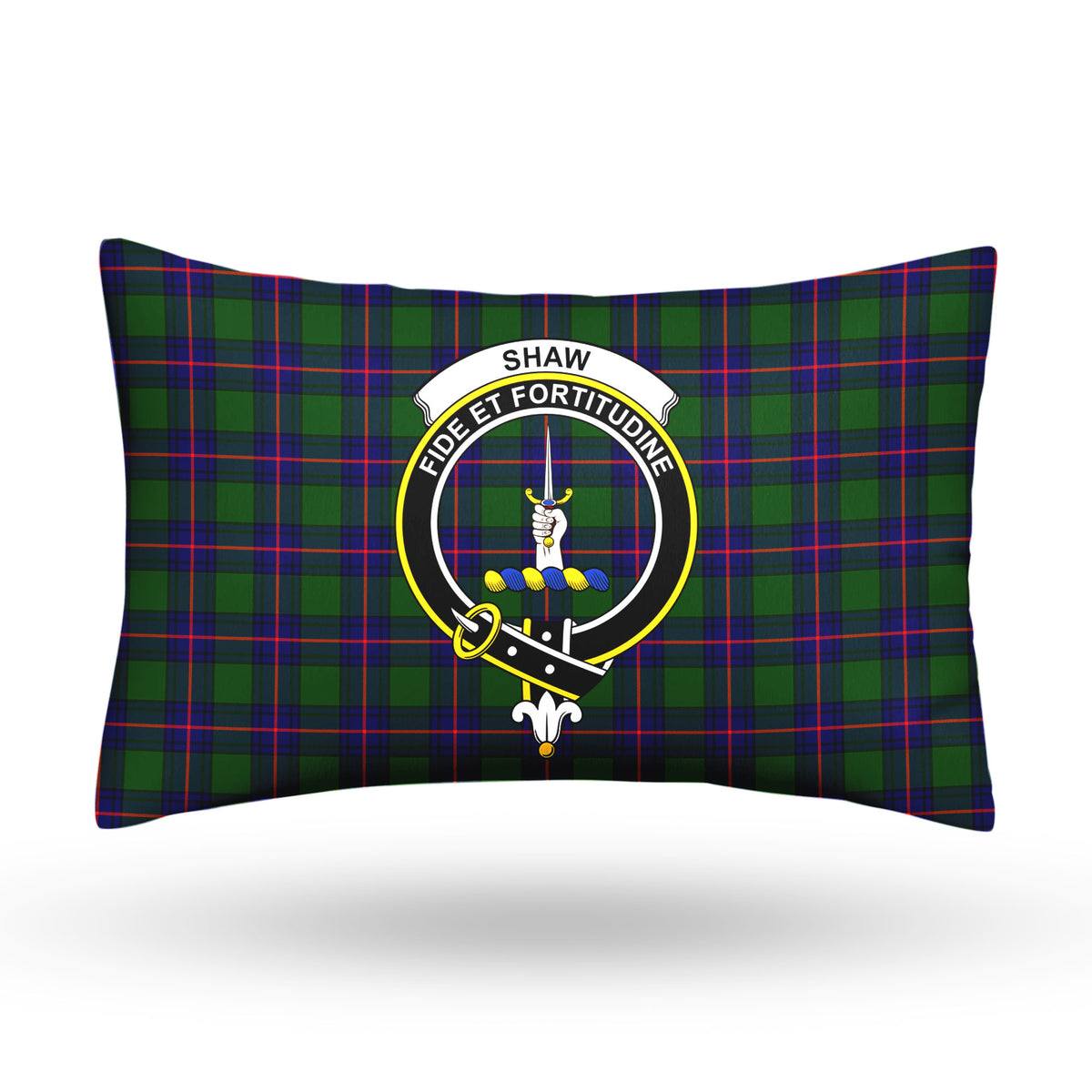 Shaw Modern Tartan Crest Pillow Cover
