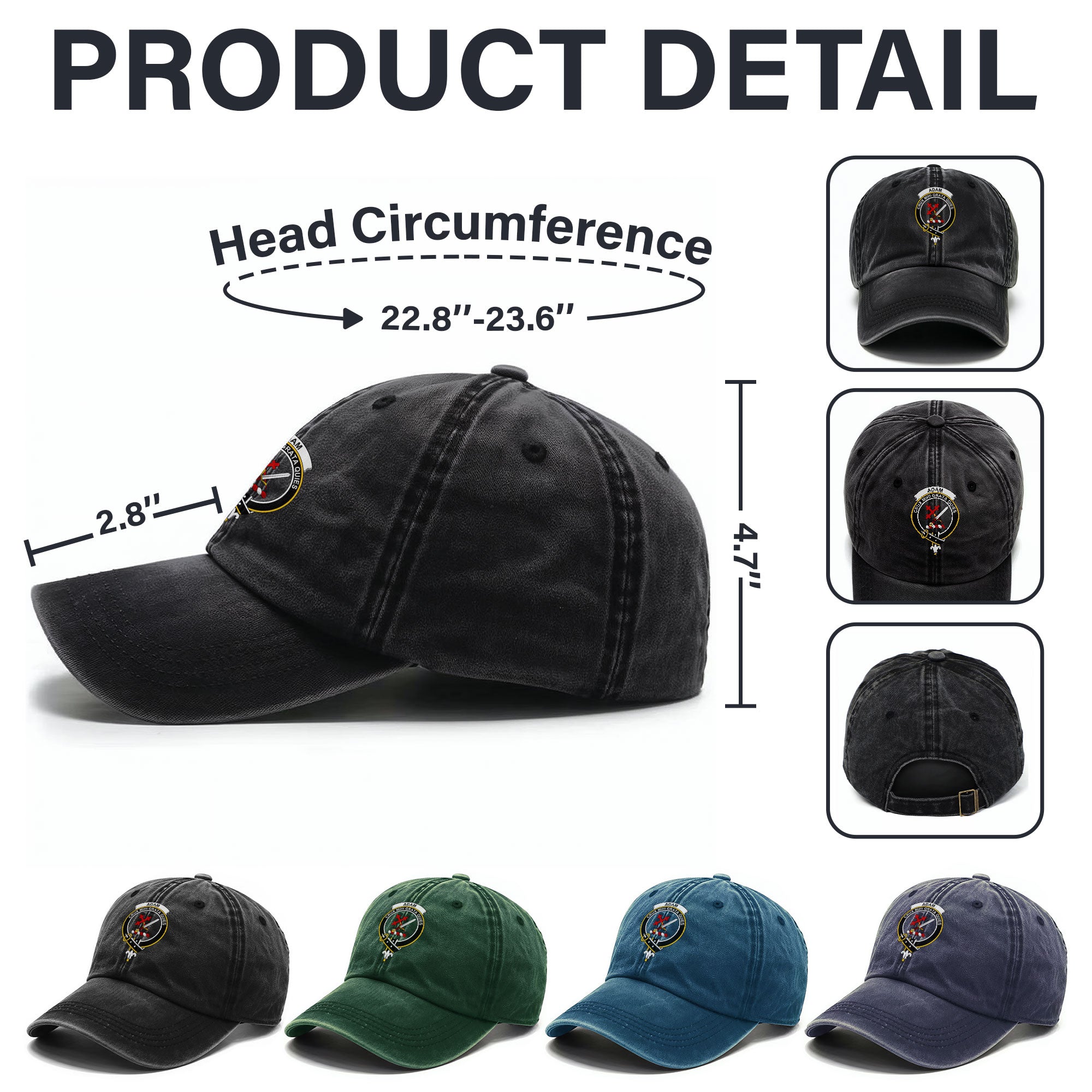 Adam Crest Washed Classic Cap