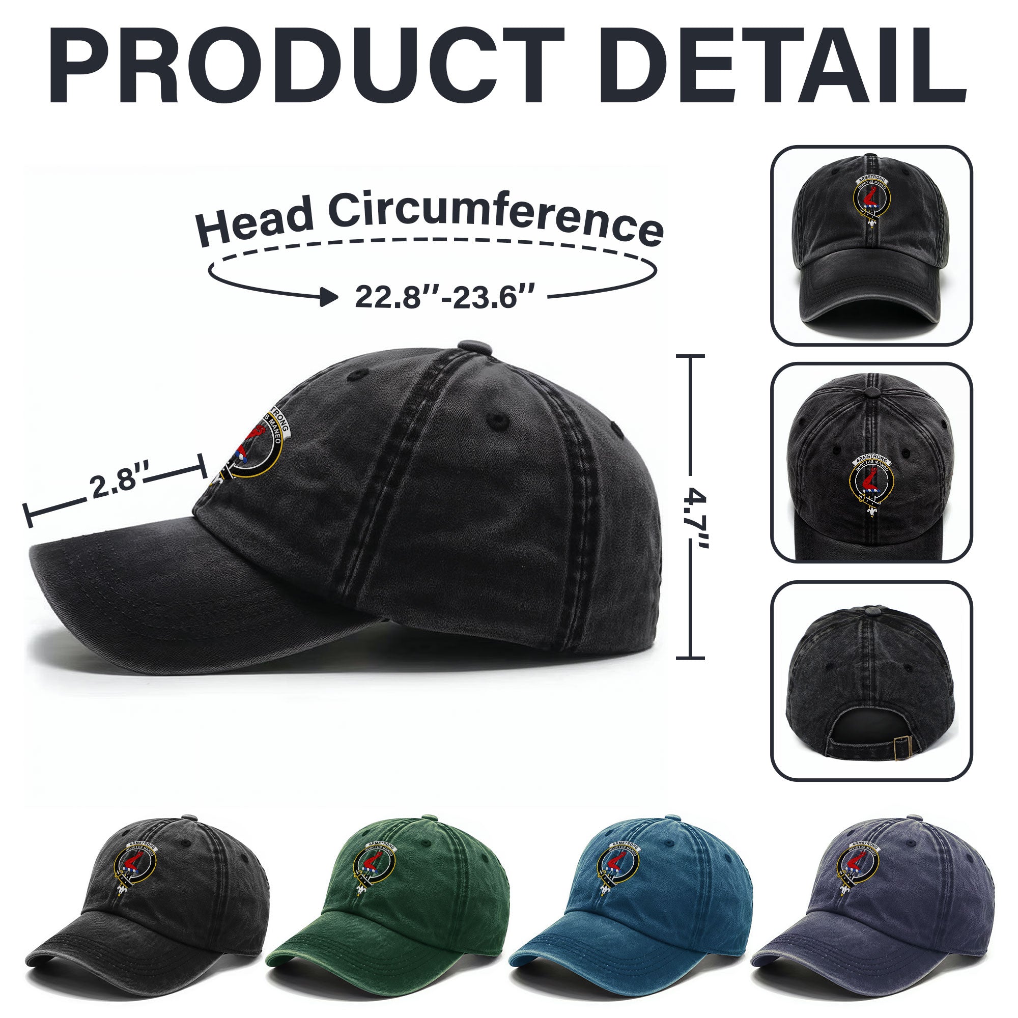 Armstrong Crest Washed Classic Cap