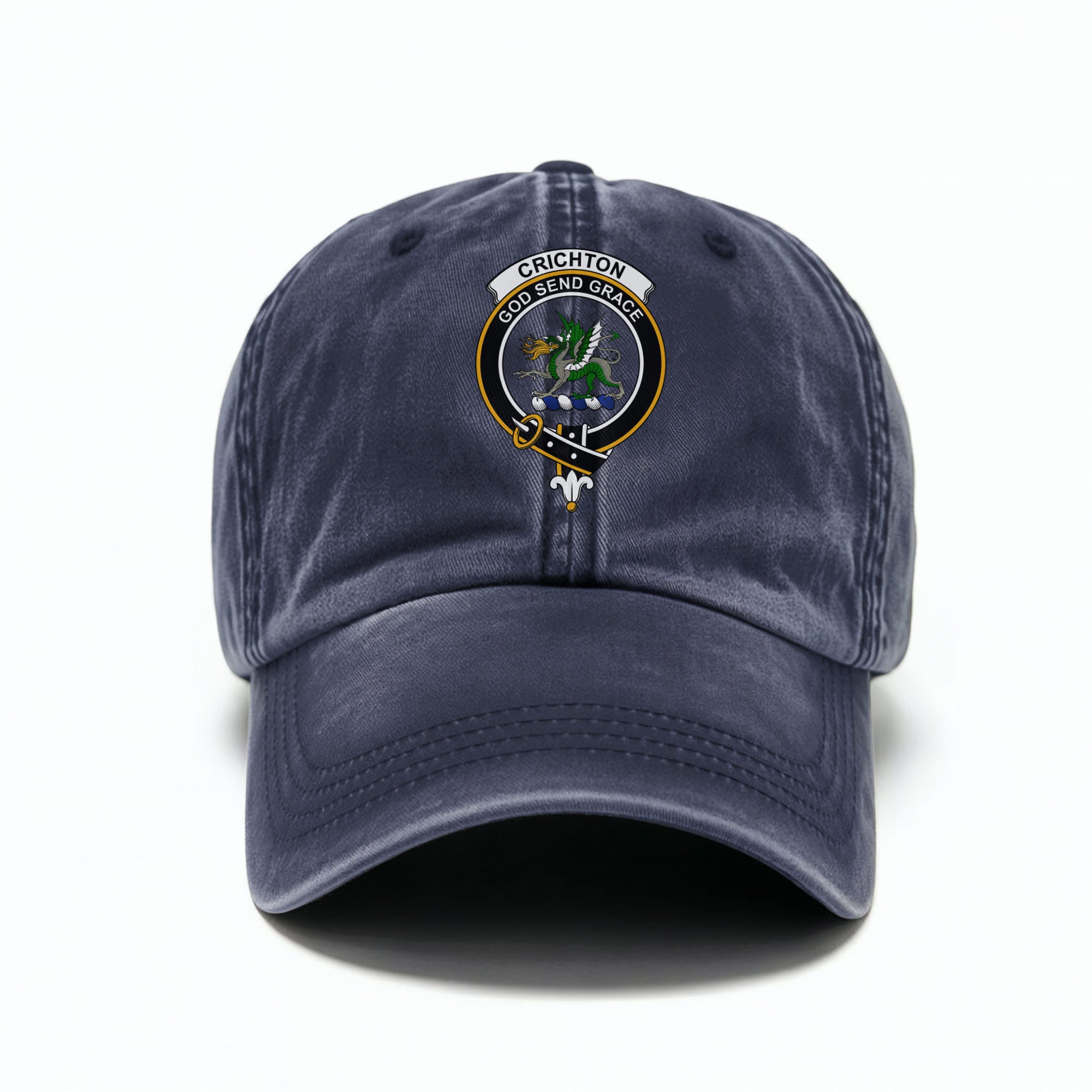 Crichton Crest Washed Classic Cap